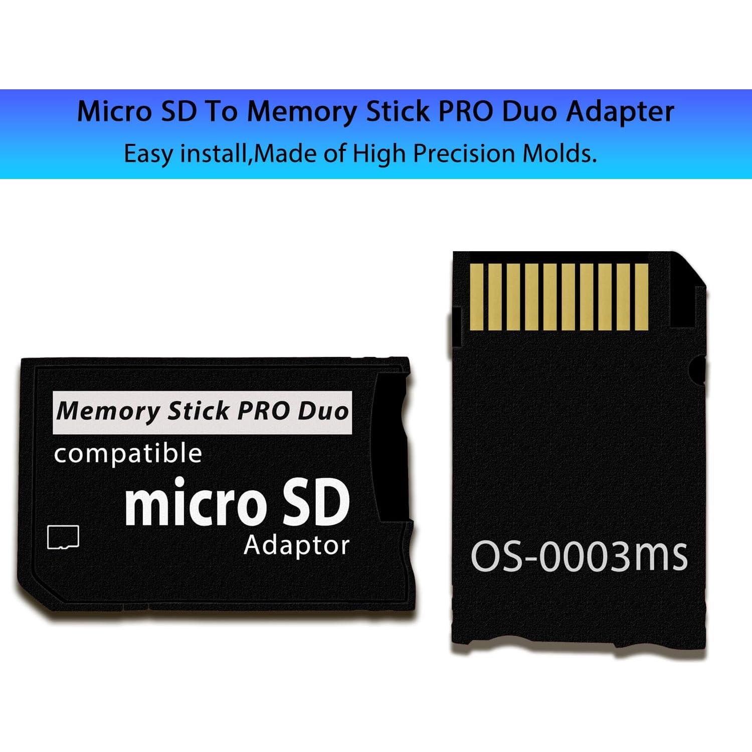 Adaptador Memory Stick PSP Sunloy + Micro SD 64GB UHS-I