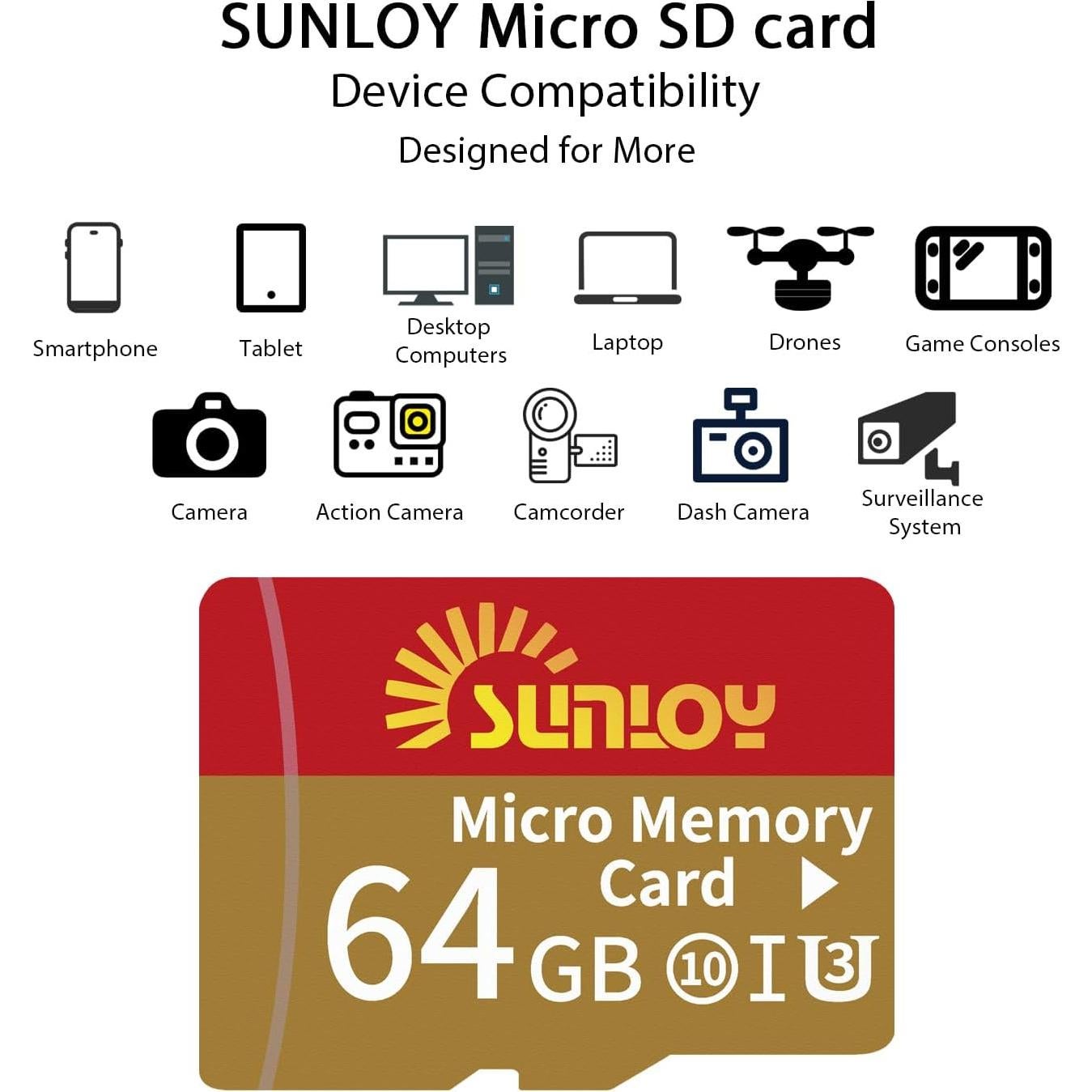 Adaptador Memory Stick PSP Sunloy + Micro SD 64GB UHS-I