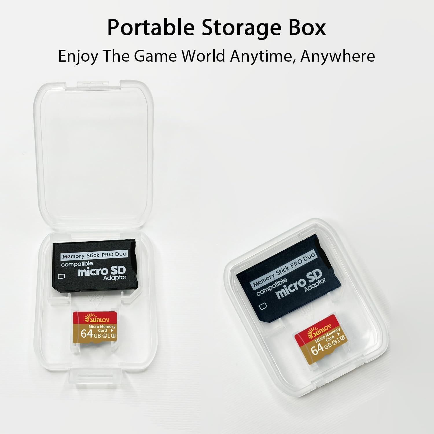 Adaptador Memory Stick PSP Sunloy + Micro SD 64GB UHS-I