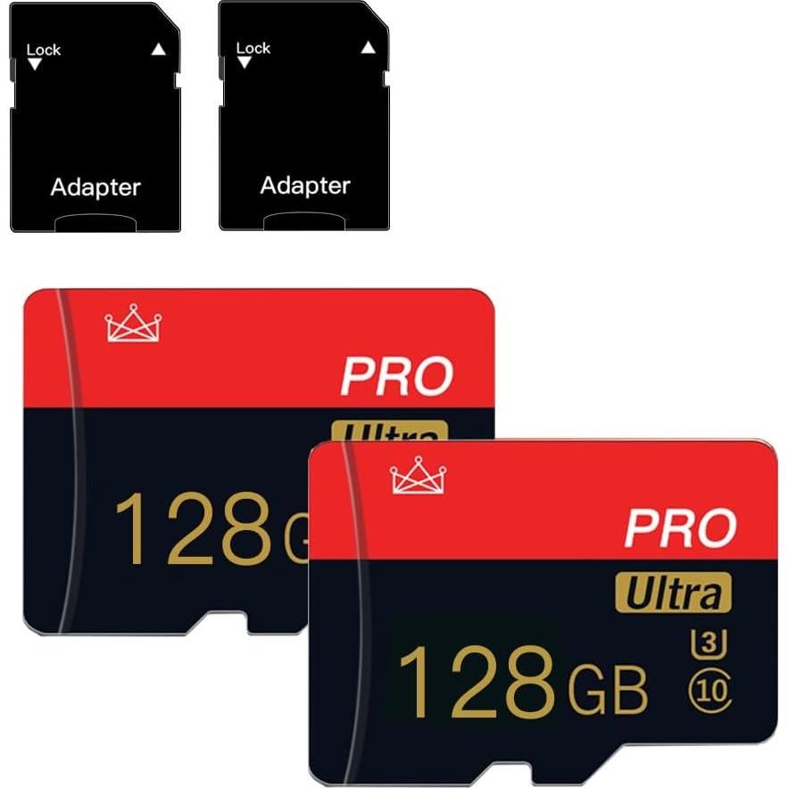 Paquete de 2 Tarjetas Micro SD 128GB Clase 10 NUOYITKJ
