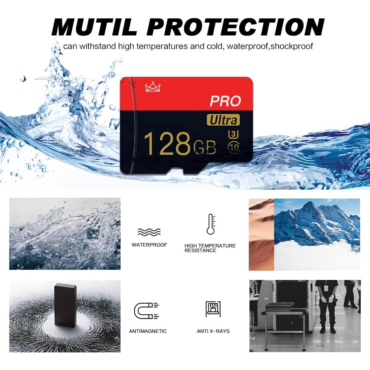 Paquete de 2 Tarjetas Micro SD 128GB Clase 10 NUOYITKJ