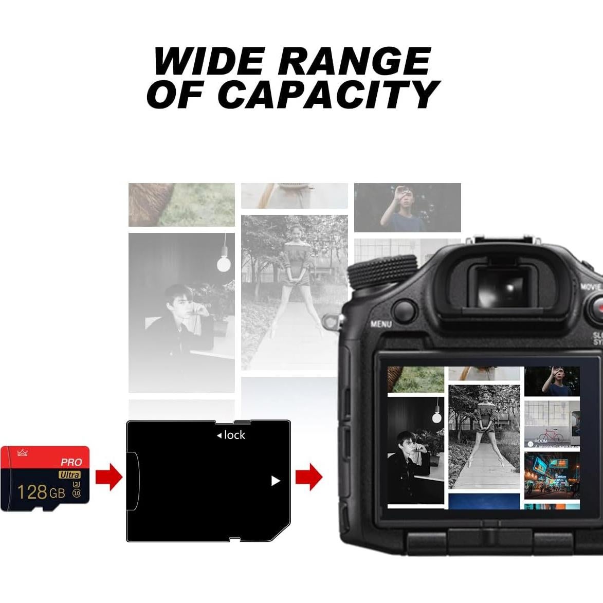 Paquete de 2 Tarjetas Micro SD 128GB Clase 10 NUOYITKJ