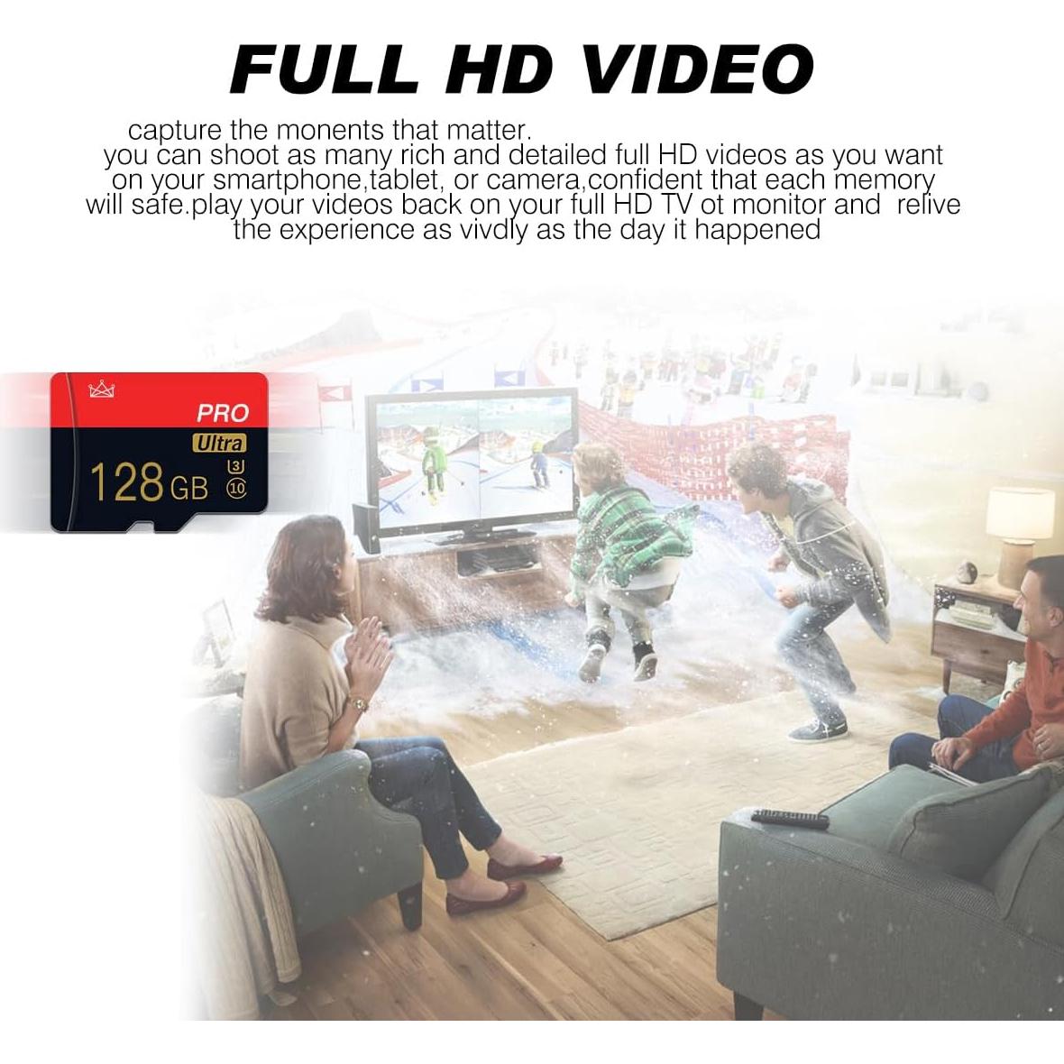 Paquete de 2 Tarjetas Micro SD 128GB Clase 10 NUOYITKJ