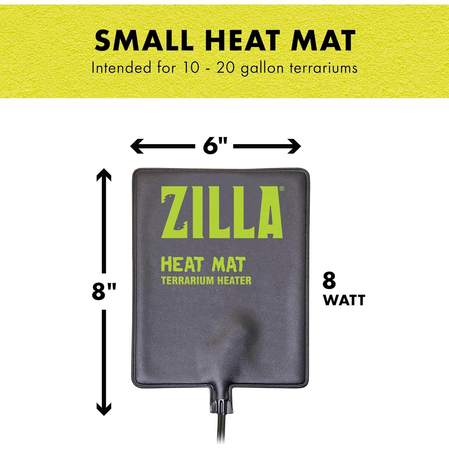 Zilla Calentador Mat Pequeño 8W para Terrarios 10-20 Galones