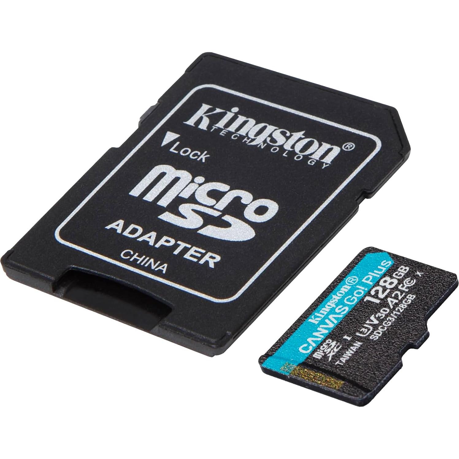 Tarjeta microSDXC Kingston 128GB Canvas Go Plus UHS-I A2