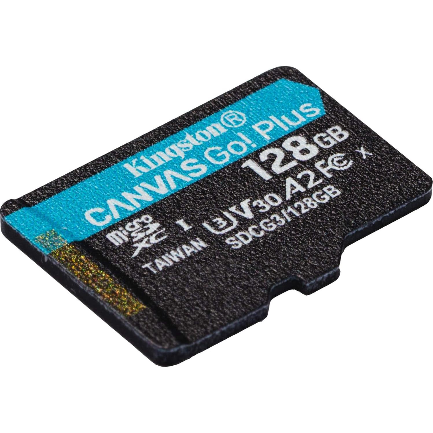 Tarjeta microSDXC Kingston 128GB Canvas Go Plus UHS-I A2