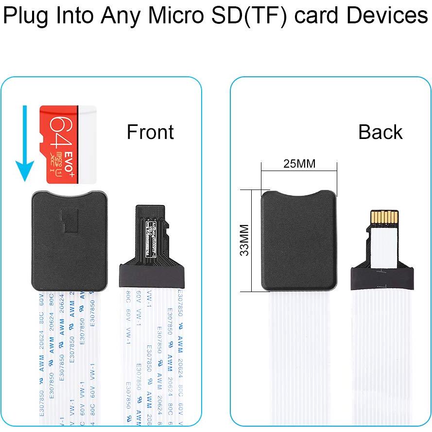 Cable de Extensión Micro SD Electop 48cm - Adaptador TF
