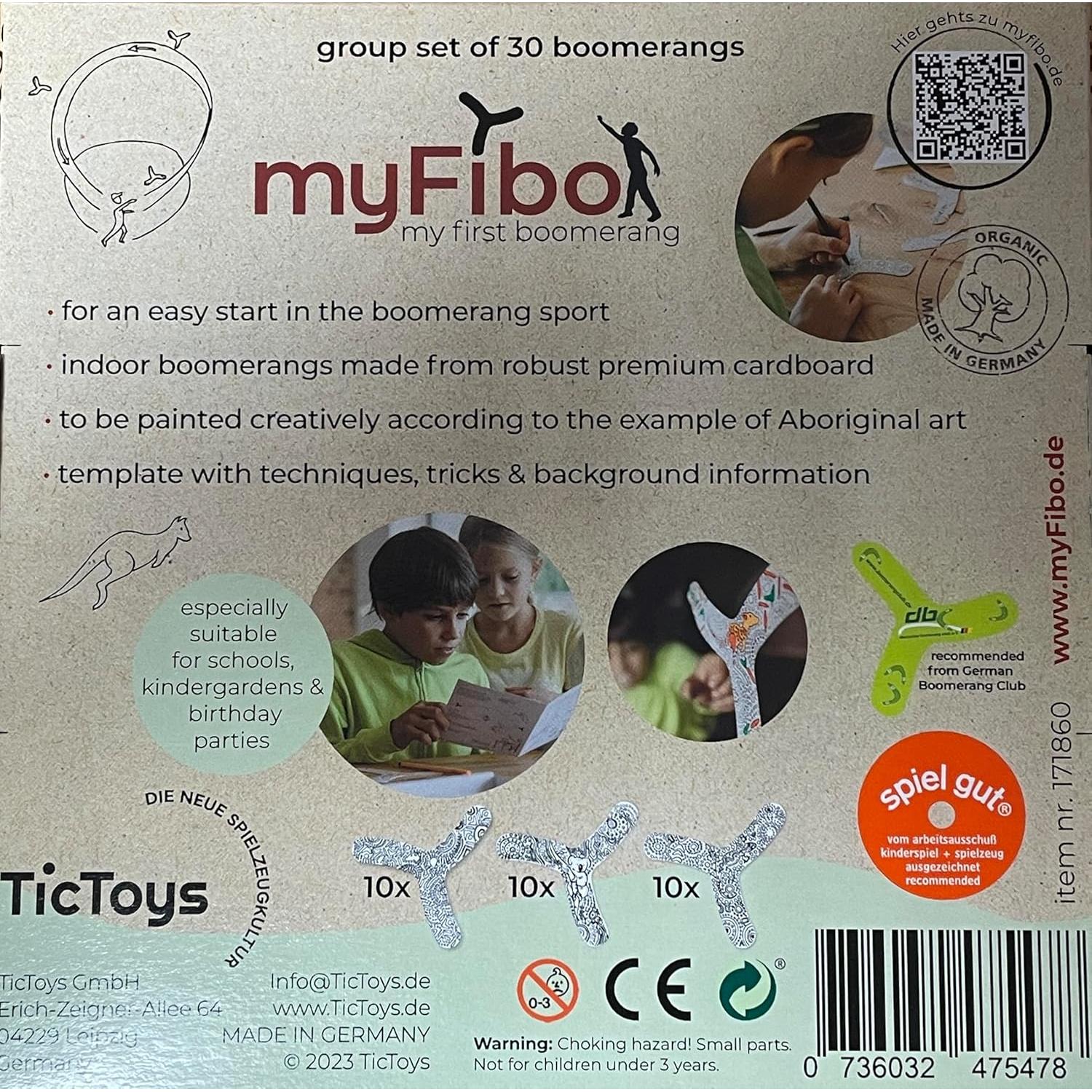 TicToys Boomerang para Niños - Set de 30 Piezas Creativas