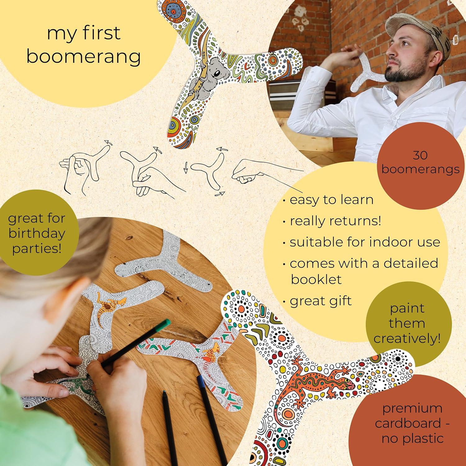 TicToys Boomerang para Niños - Set de 30 Piezas Creativas