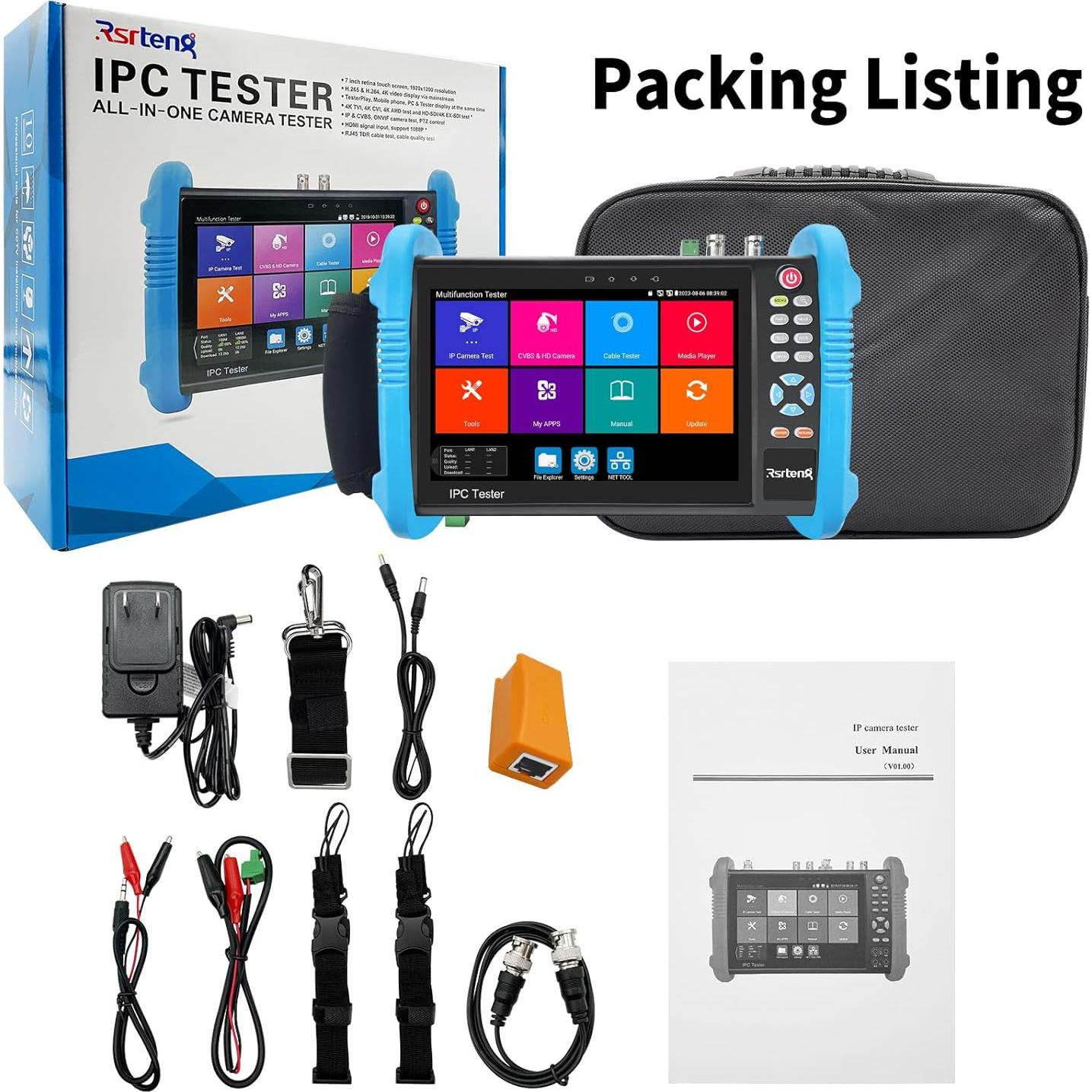 Probador de Cámara IP Rsrteng IPC-9800ADH Pro 8K 32MP