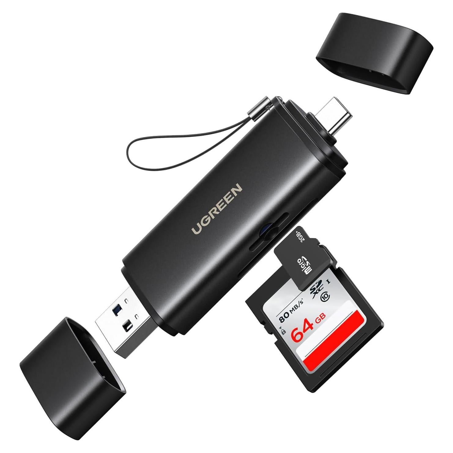 Lector de Tarjetas SD USB C UGREEN 65024 312 MB/s 2-en-1