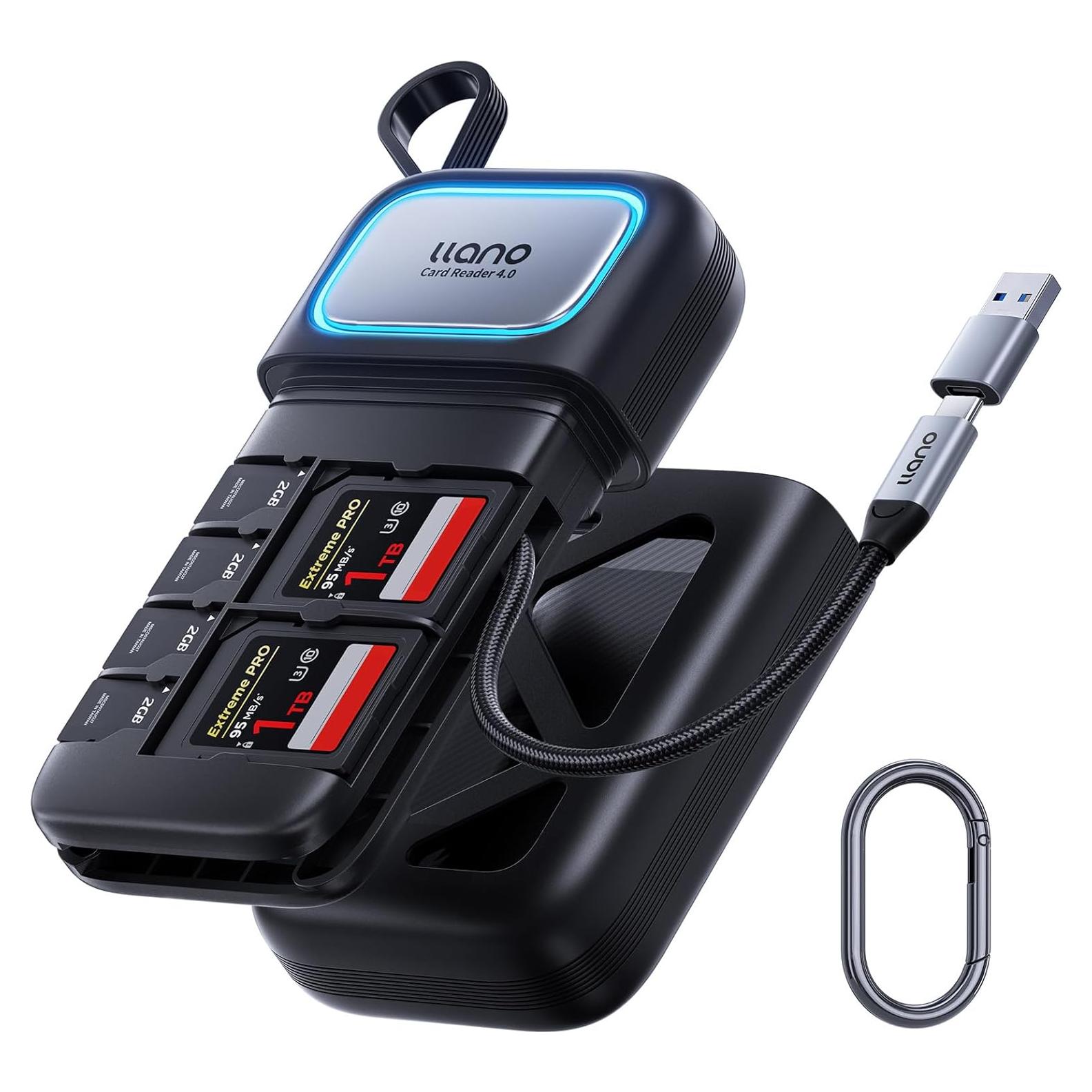 Lector de Tarjetas SD/Micro SD llano F15 UHS-II 312 MB/s