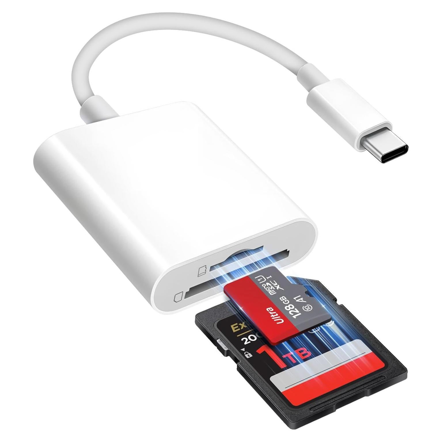 Lector de Tarjetas SD USB-C Denlane para iPhone 15/16 y iPad
