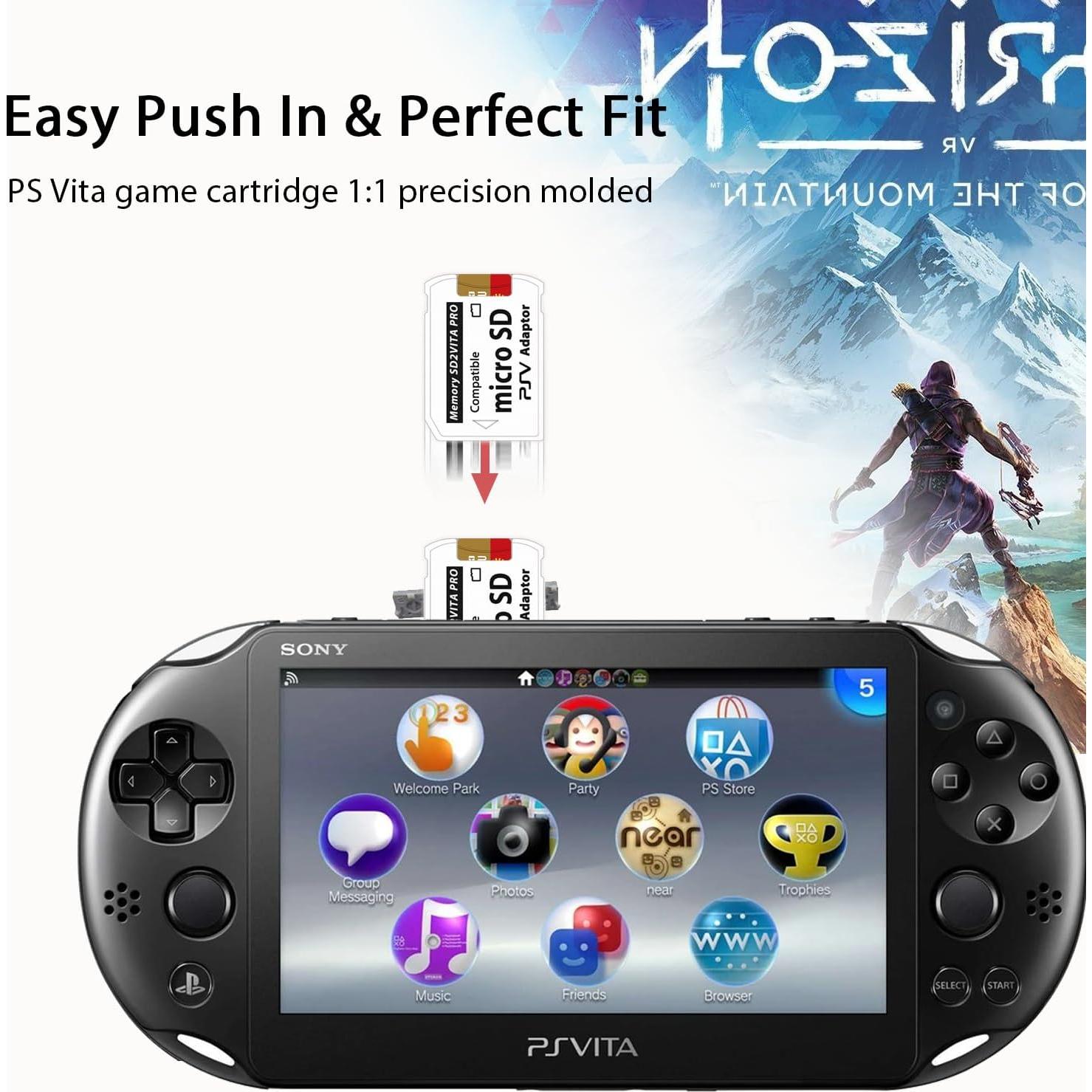 Adaptador SD2Vita 6.0 Sunloy + MicroSD 32GB para PS Vita