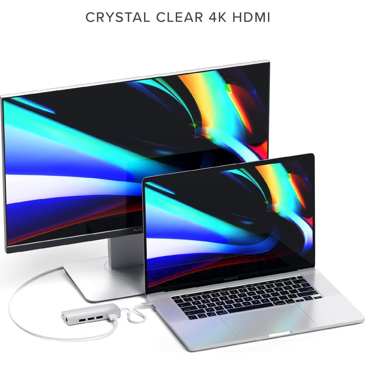 Adaptador Multiport USB-C Satechi V2 8 en 1 4K HDMI 115W