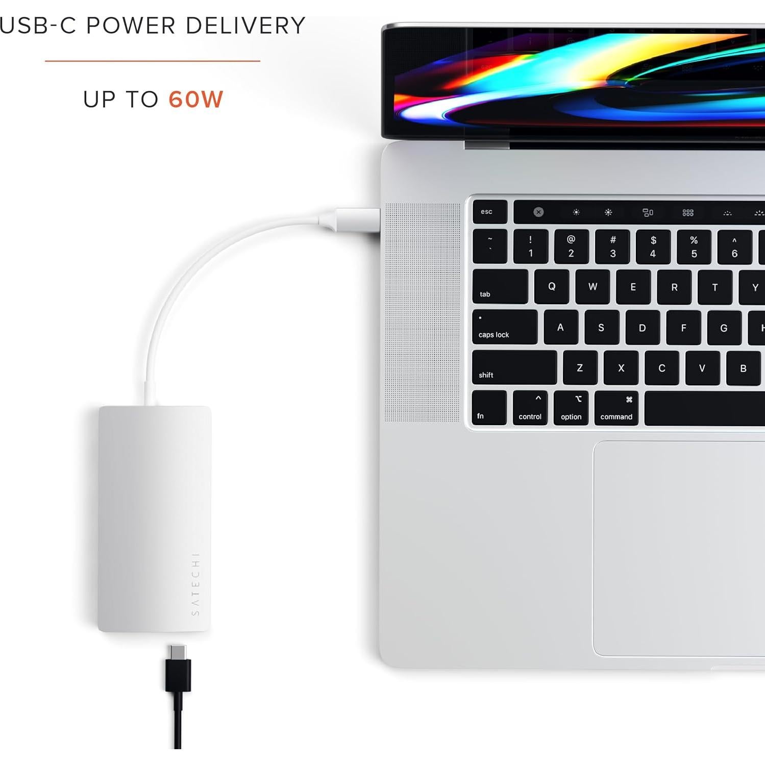 Adaptador Multiport USB-C Satechi V2 8 en 1 4K HDMI 115W