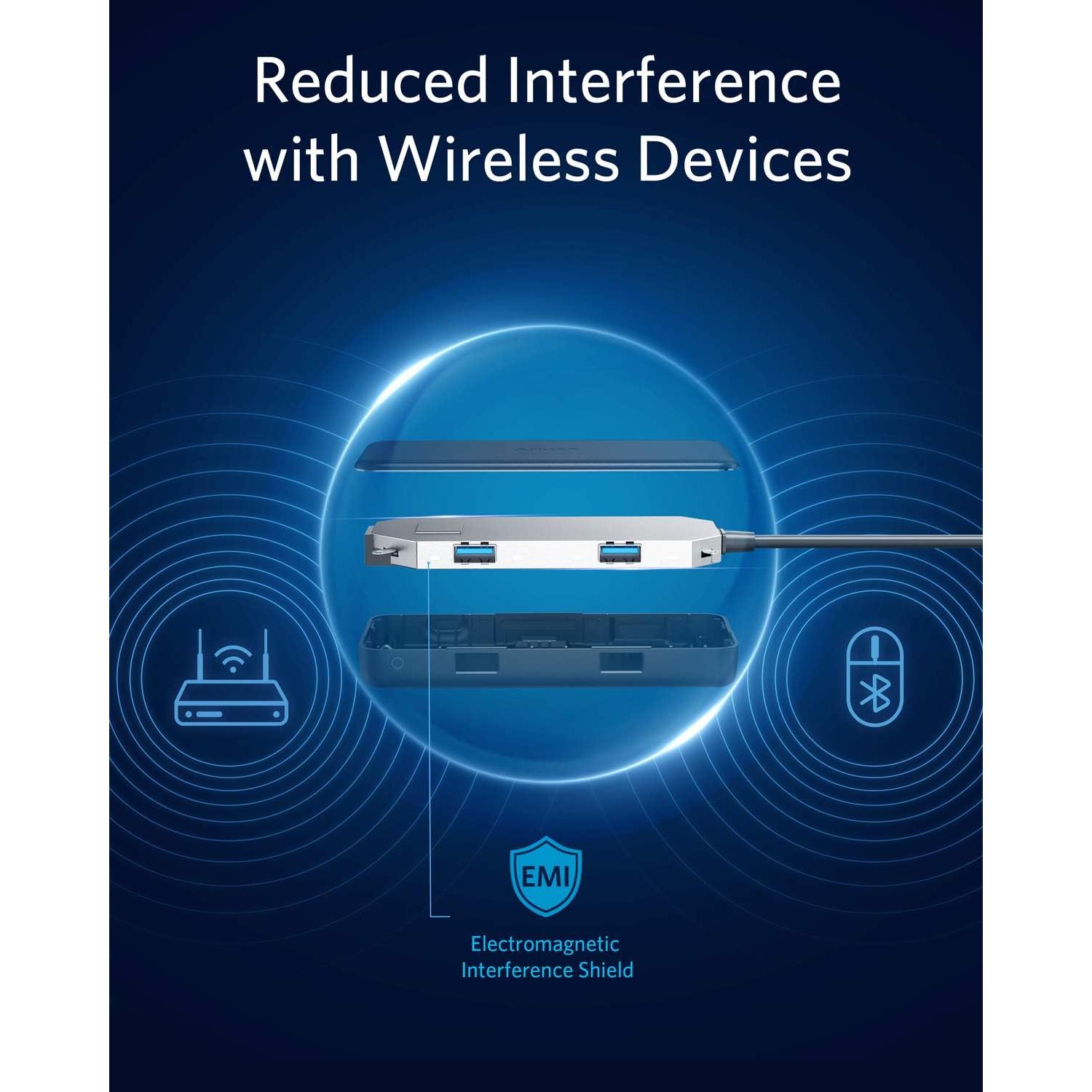 Hub USB-C Anker 7-en-1 con HDMI 4K y Ethernet 1Gbps