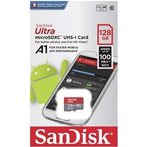 Tarjeta Micro SDXC SanDisk 128GB Clase 10 con Lector EBS