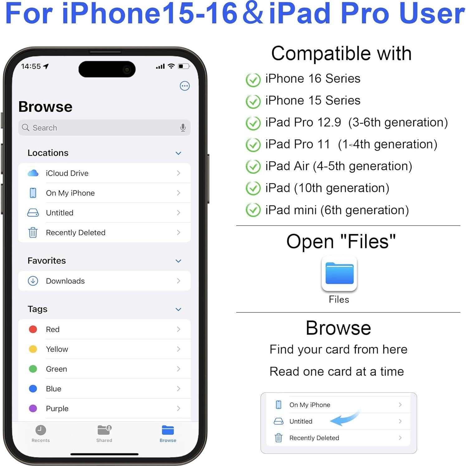 Lector de Tarjetas 4 en 1 RRSITIAU USB-C a CF/SD/TF/MS