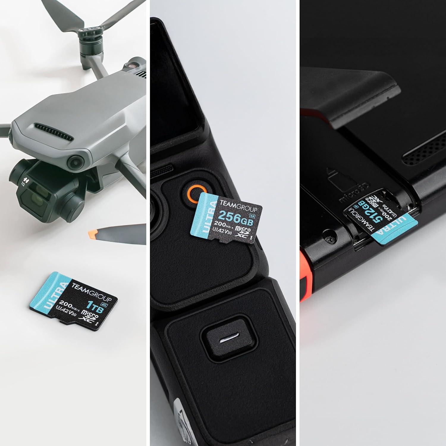 Tarjeta Micro SDXC TEAMGROUP 1TB A2 U3 V30 200/170 MB/s