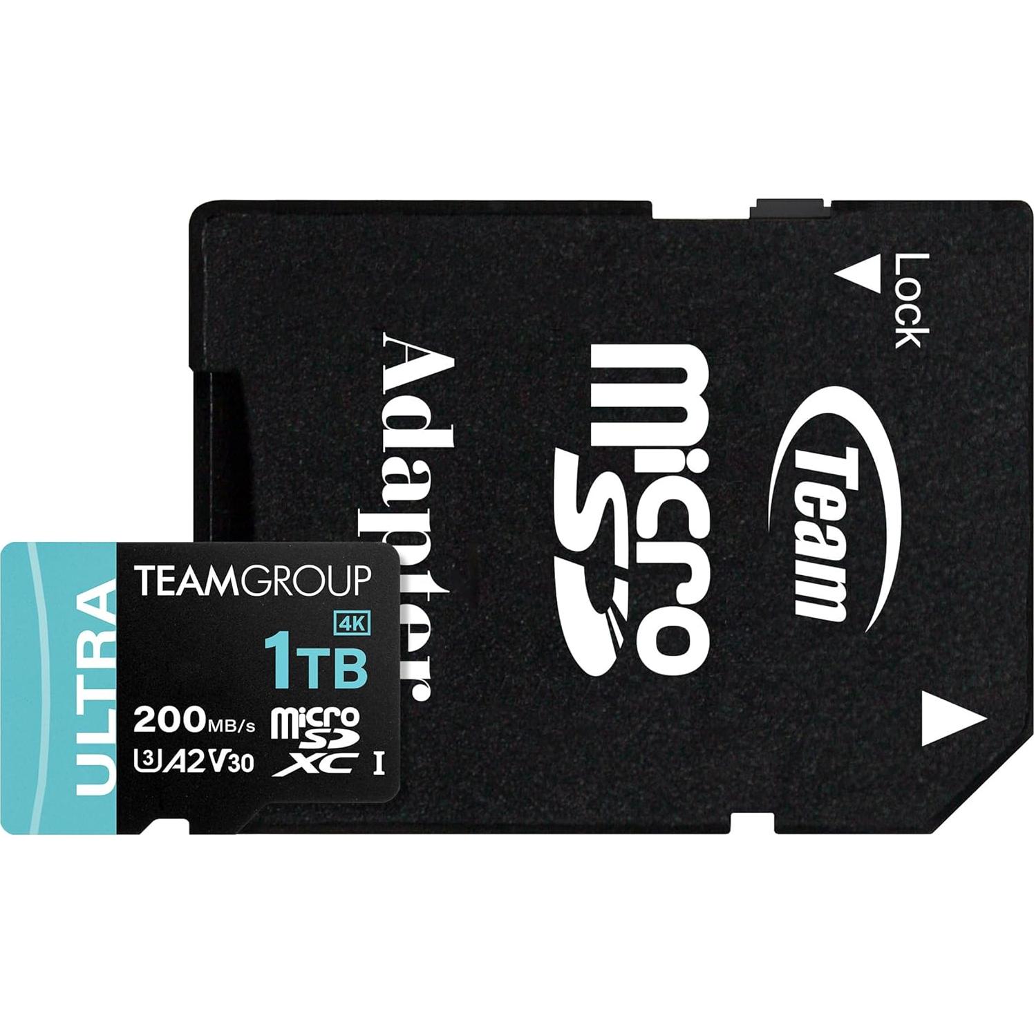 Tarjeta Micro SDXC TEAMGROUP 1TB A2 U3 V30 200/170 MB/s