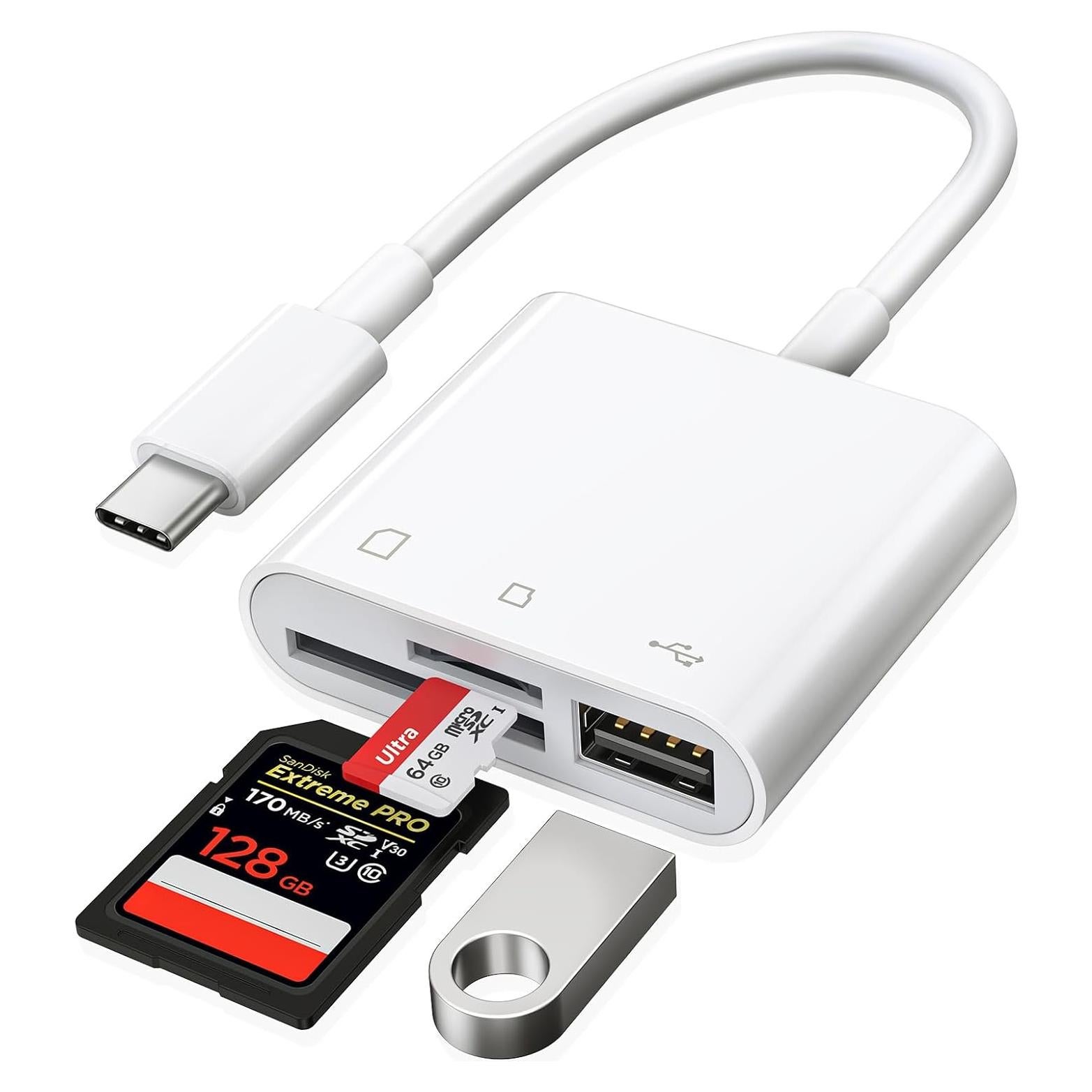 Lector de Tarjetas SD USB-C RayCue - Adaptador Type-C a SD/MicroSD