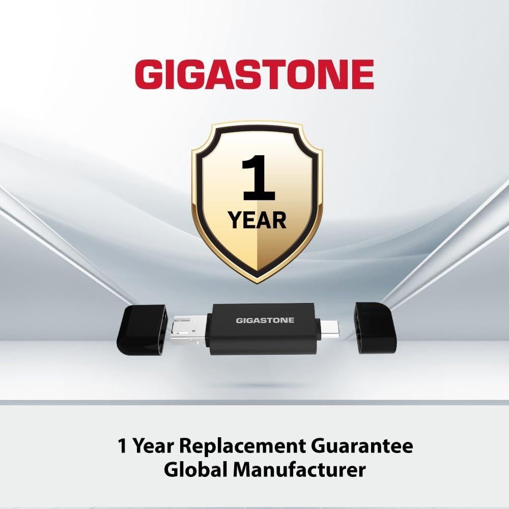 Lector de Tarjetas Gigastone 5-en-1 USB-A USB-C SD Micro SD