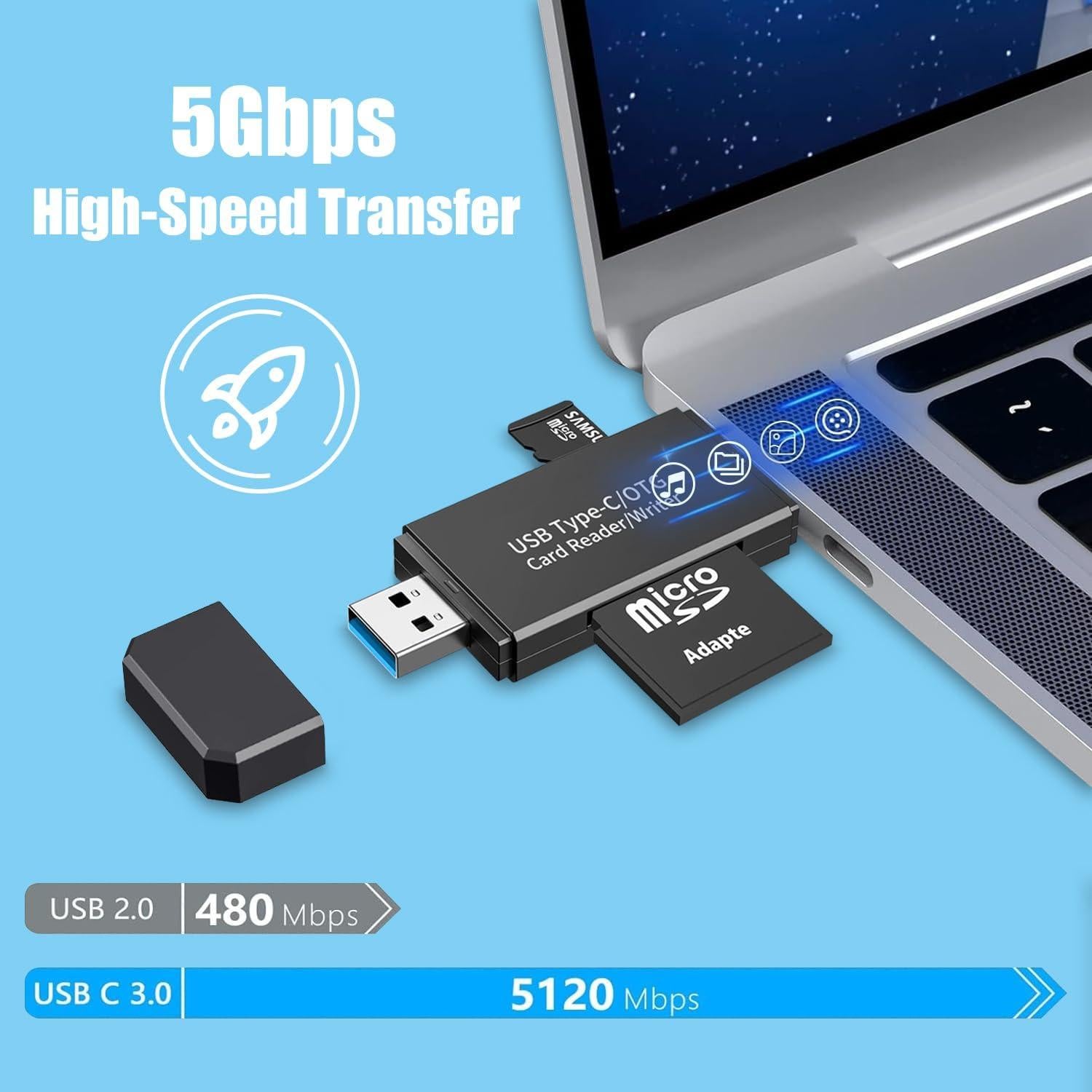 Lector de Tarjetas SD USB 3.0 Critin - Alta Velocidad 5Gbps