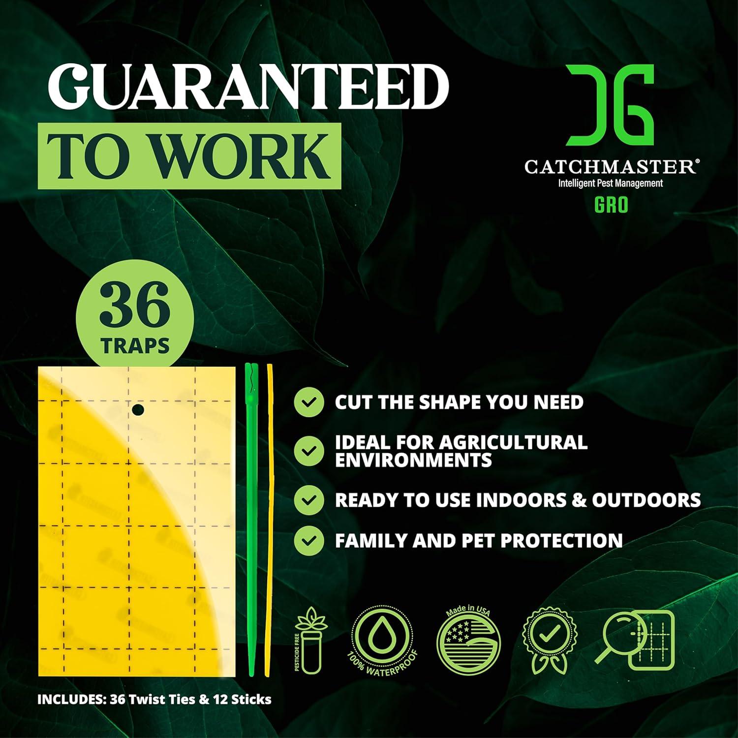 Trampas Adhesivas Doble Cara Catchmaster 36 Unidades Amarillas