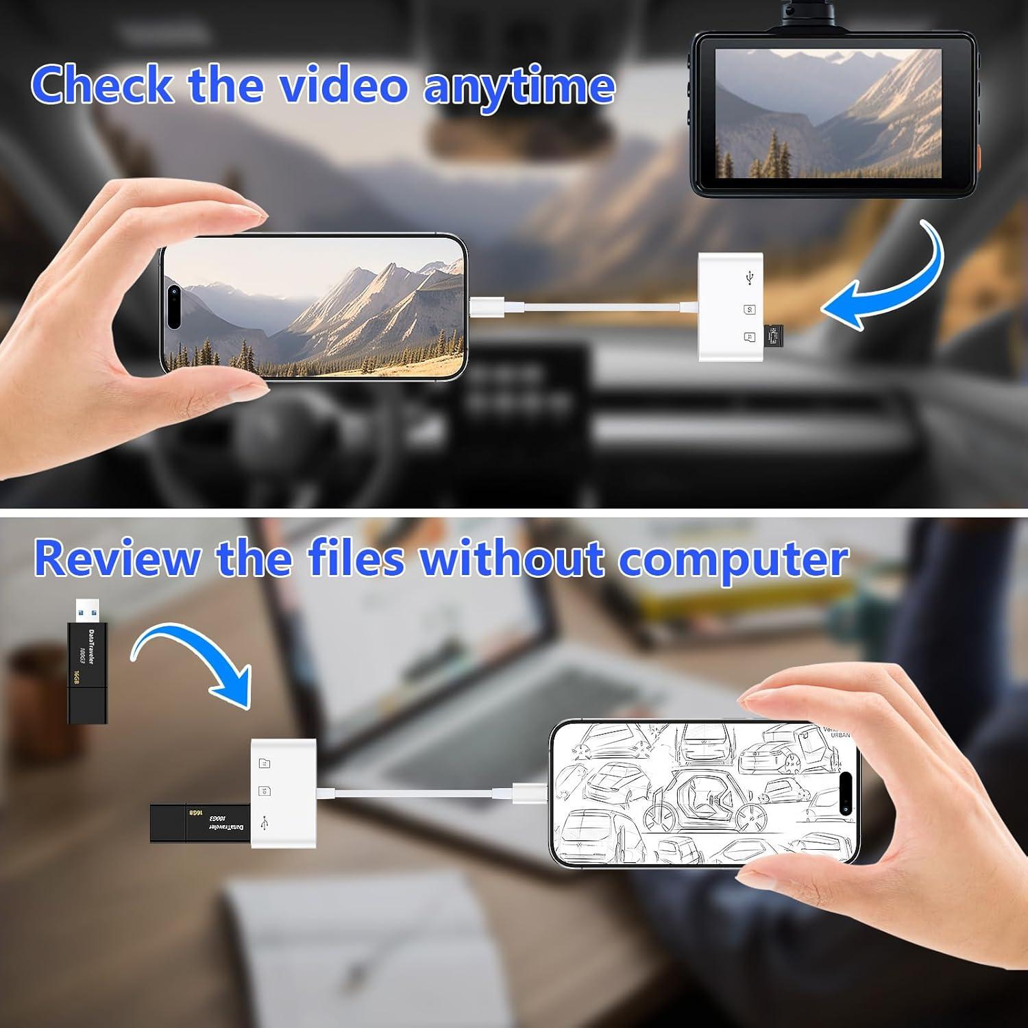 Adaptador de Cámara Digital USB C VIFIGEN para iPhone 16e/16 Pro Max