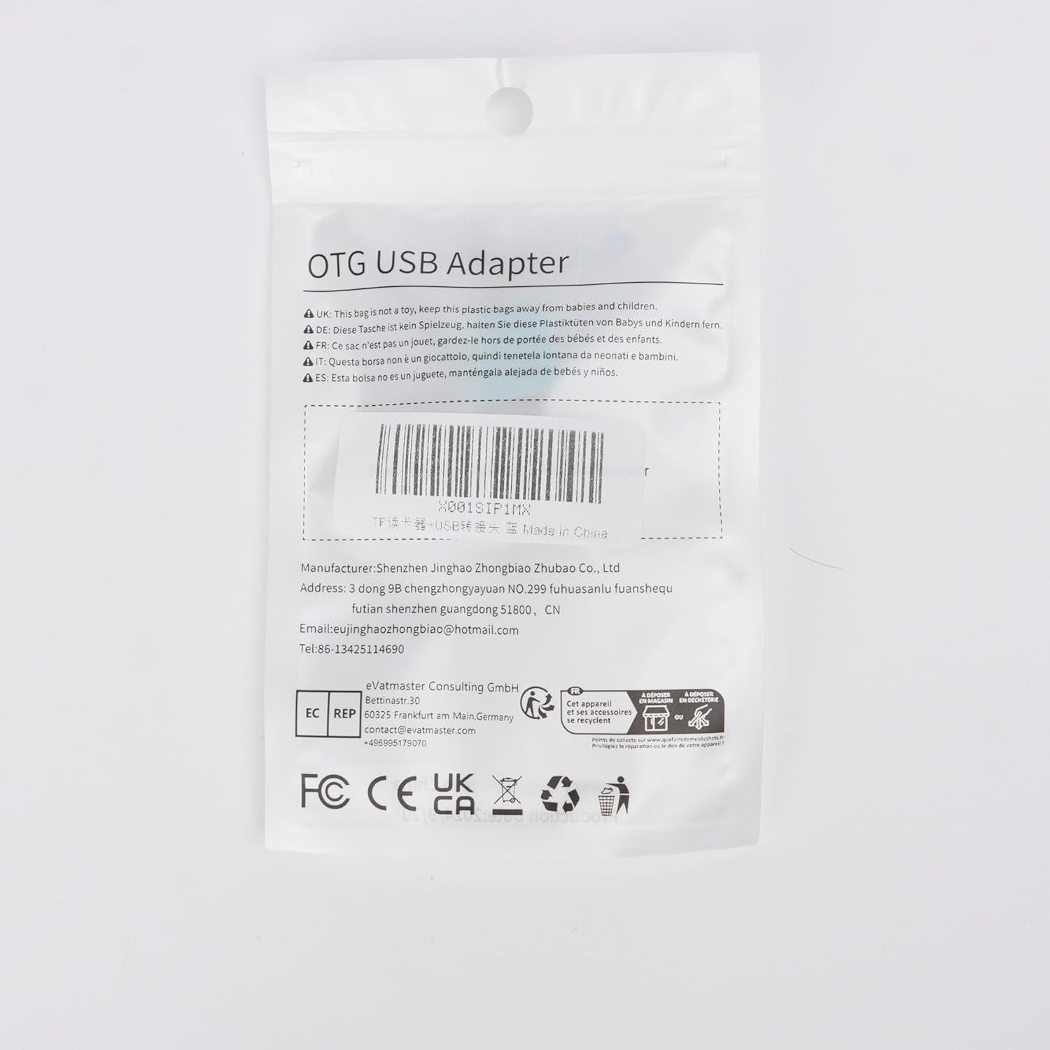 TF Card Reader, Micro SD Card Reader, Type C TF Memory Card Reader Adapter with USB C to USB Adapter Compatible with Laptops, MacBook, Samsung Galaxy (Blue)