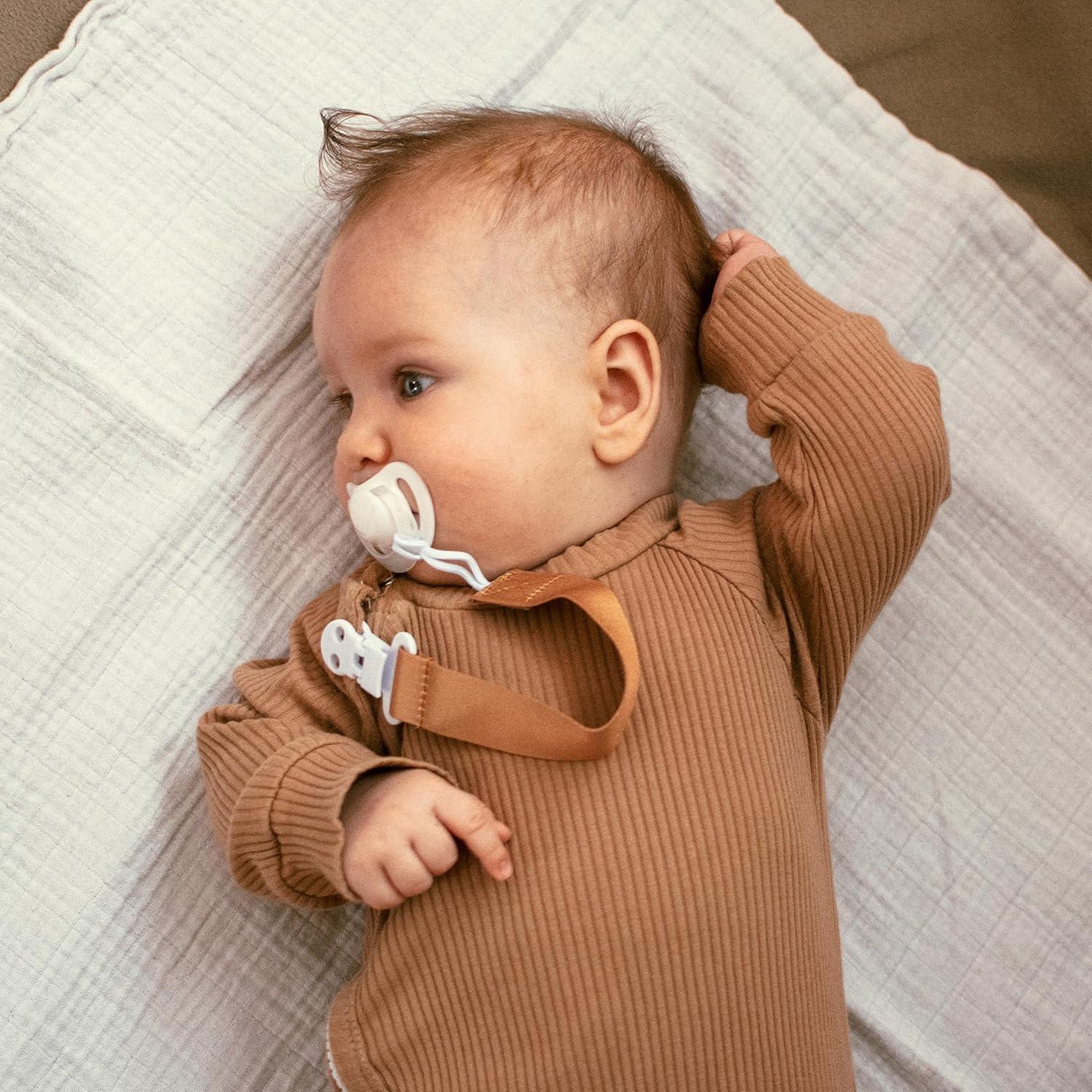 Clip Sostenedor de Chupete Allysa - Set de 4 para Niña Boho