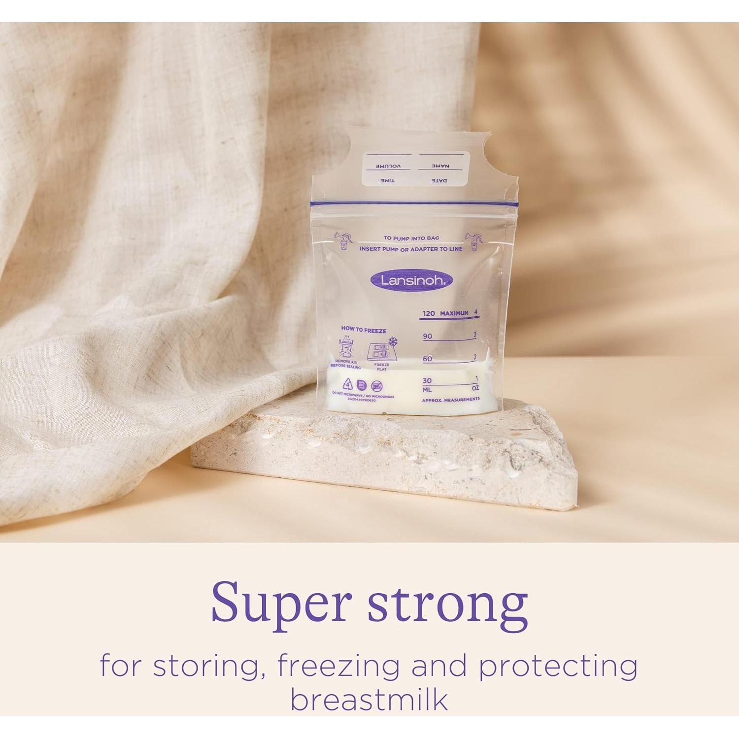 Bolsas de Almacenamiento de Leche Materna Lansinoh 50 Unidades 113ml