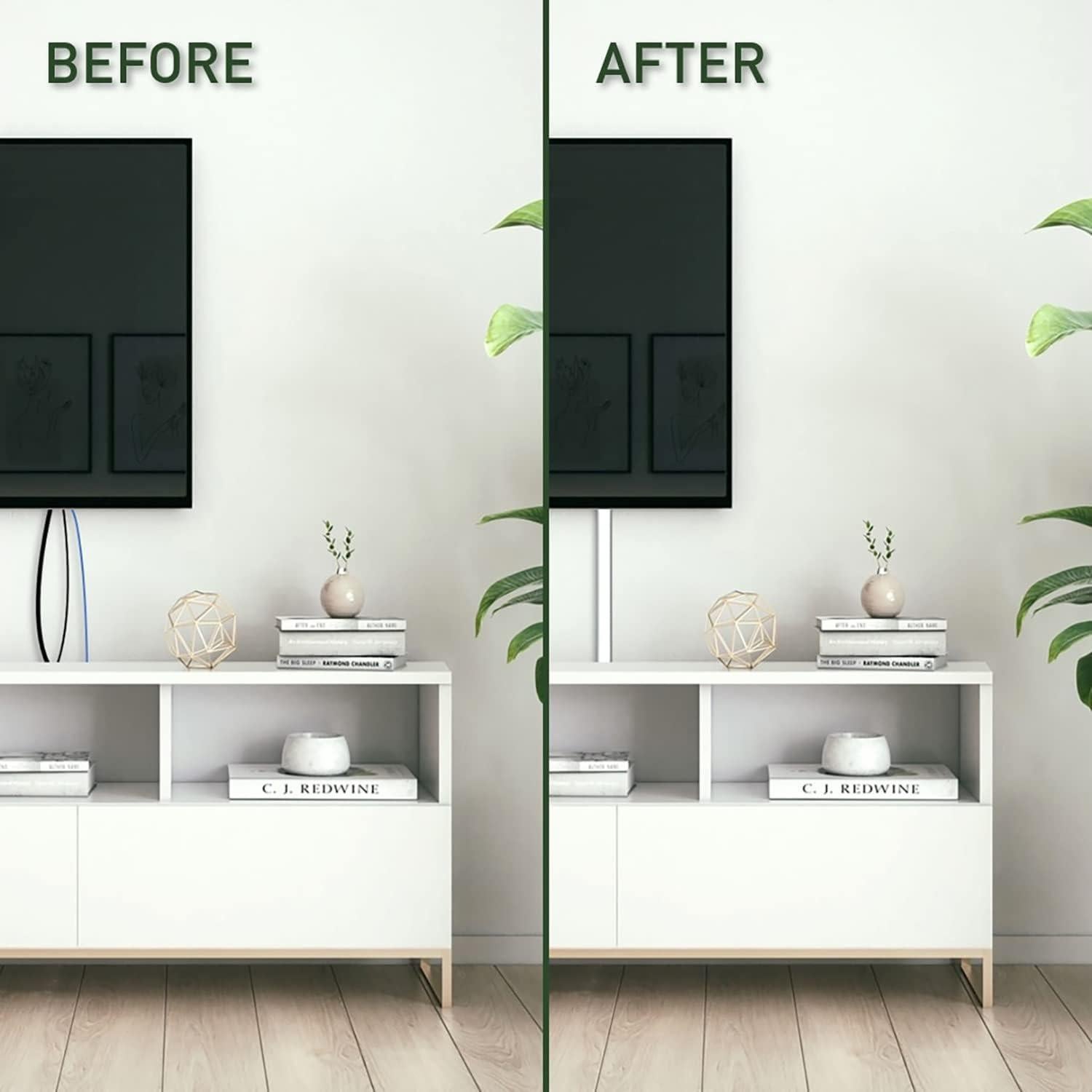 Kit Organizador de Cables Legrand Wiremold CMK50 3 Cables Blanco