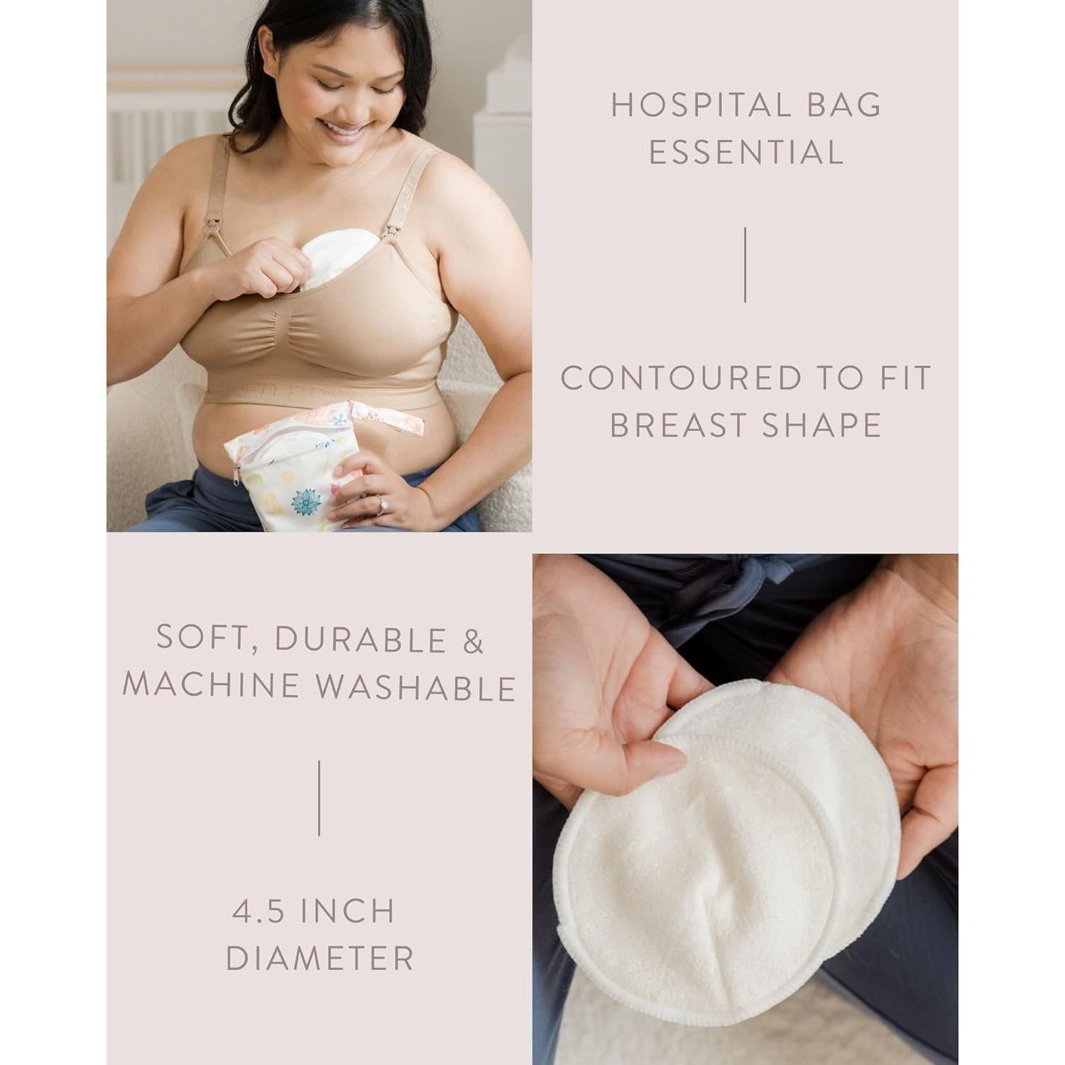 Almohadillas de Lactancia Reutilizables Kindred Bravely 10 Pzas