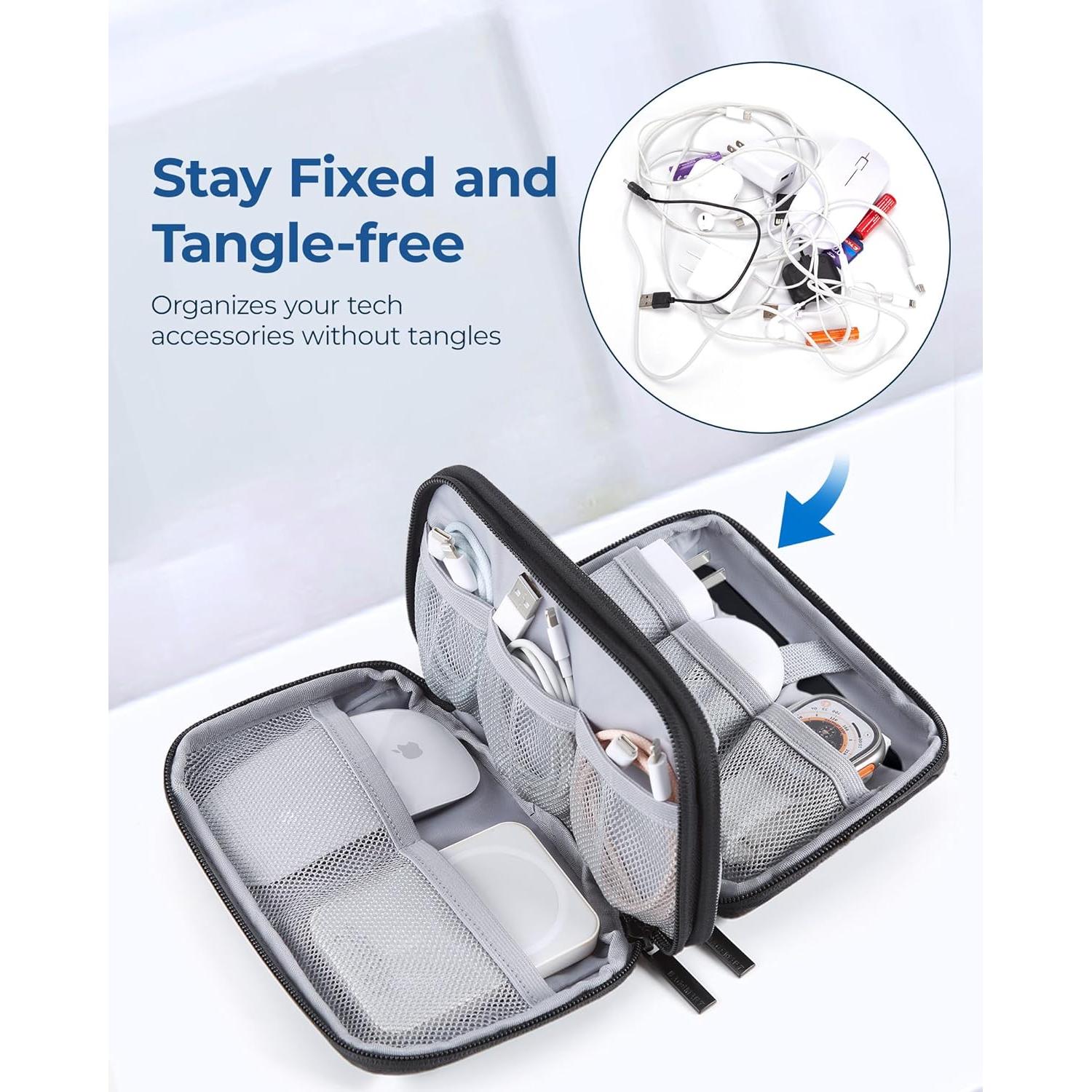 Organizador Electrónico de Viaje BAGSMART Negro 21x13x5 cm