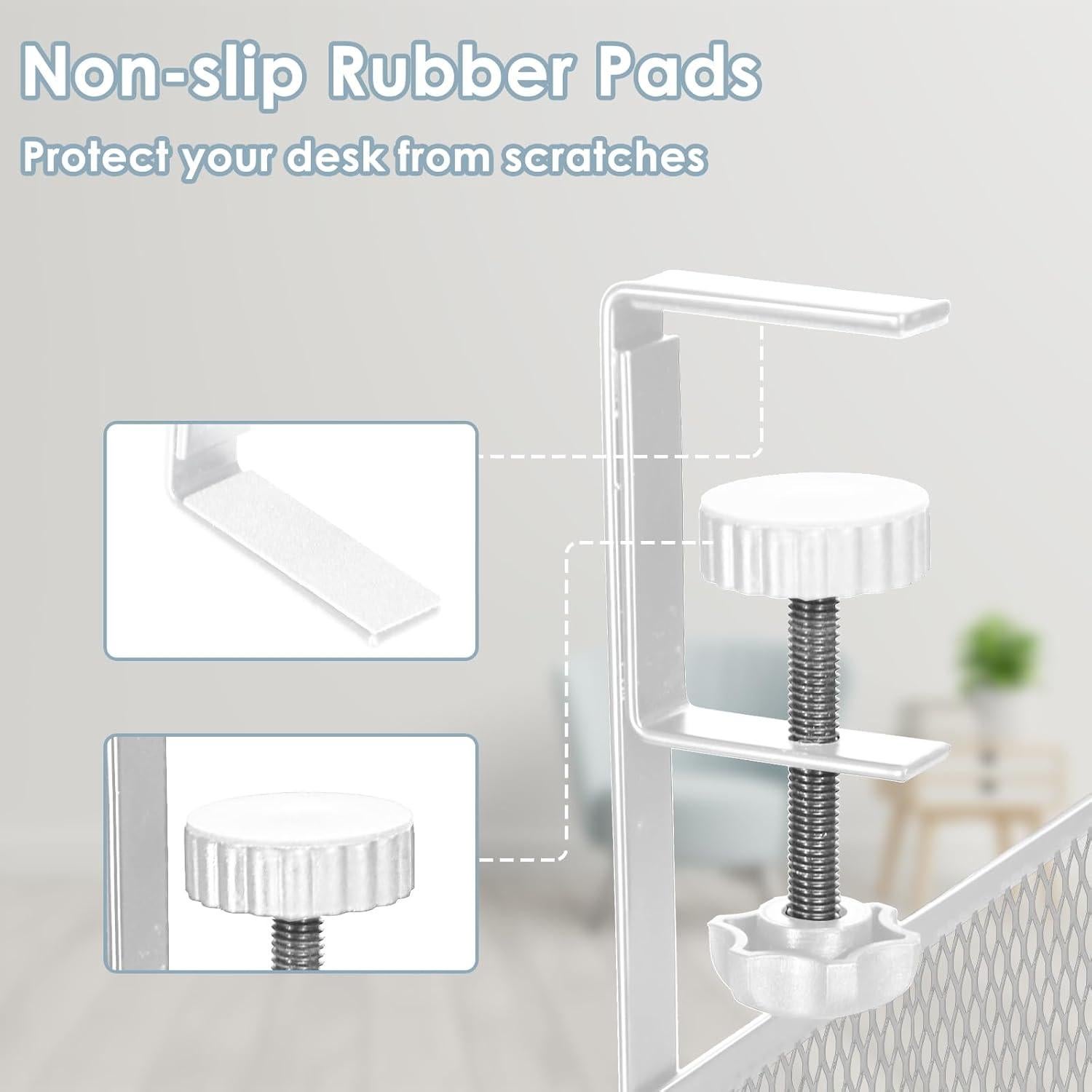 Organizador de Cables Bajo Escritorio Flyflower 63.5 cm Blanco