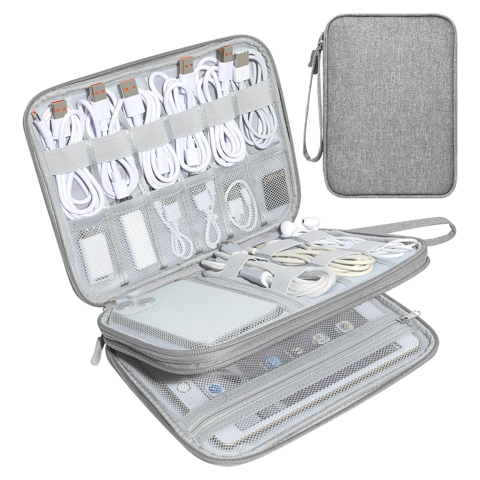 CILLA Organizador Electrónico de Viaje Gris Oscuro 24x17.5cm