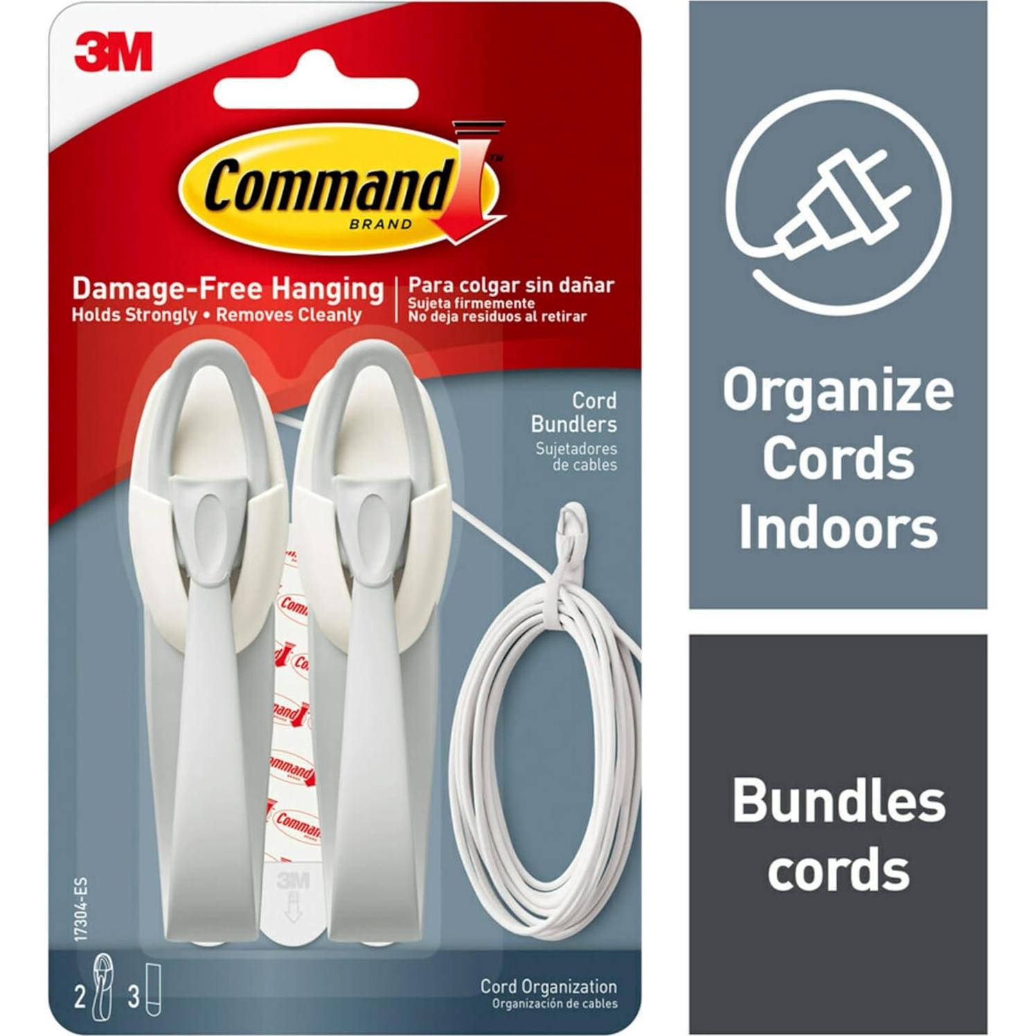 Agrupadores de Cables Command 8 Unidades - Organizador Sin Daños