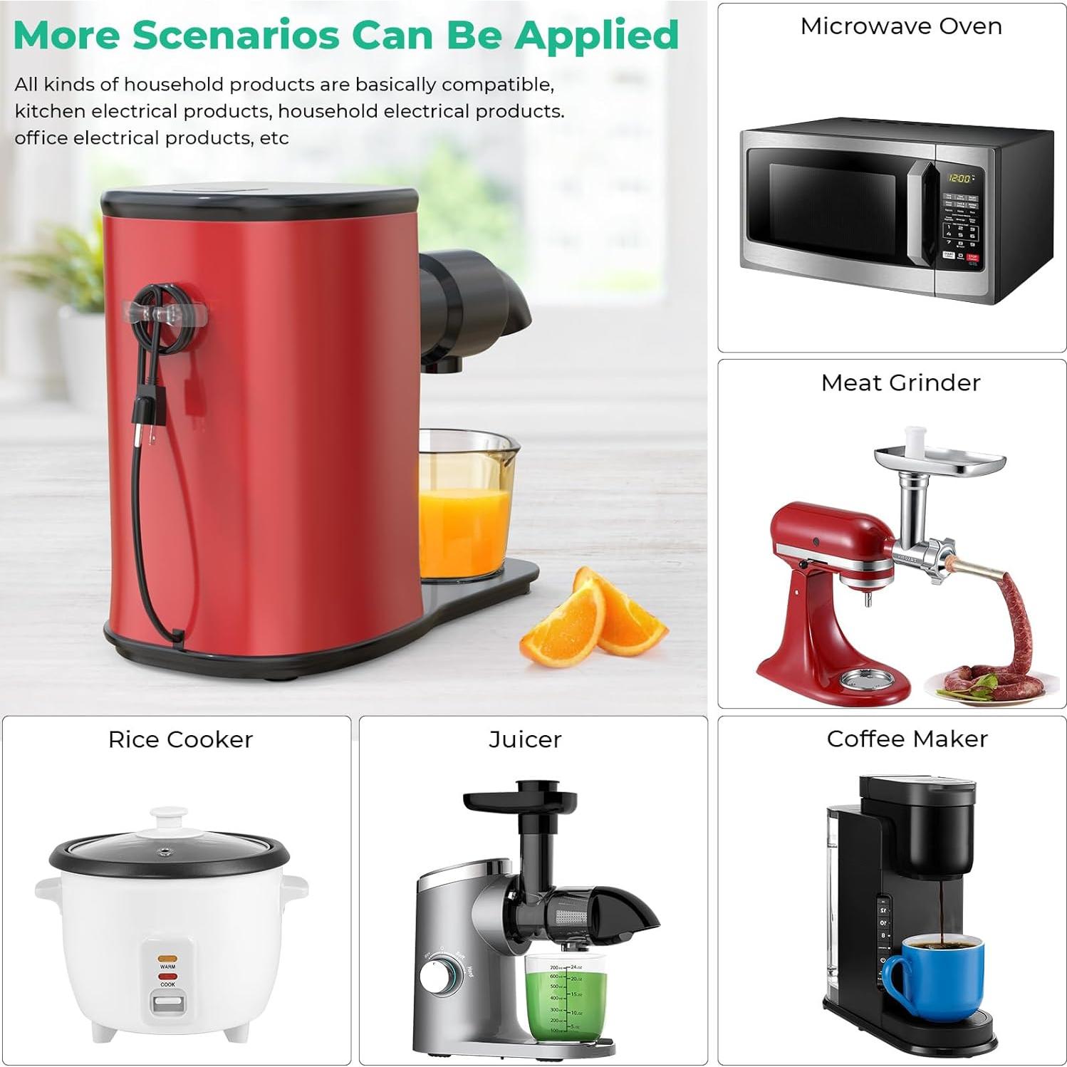 Organizador de Cables REIKOT 5Pcs para Electrodomésticos de Cocina