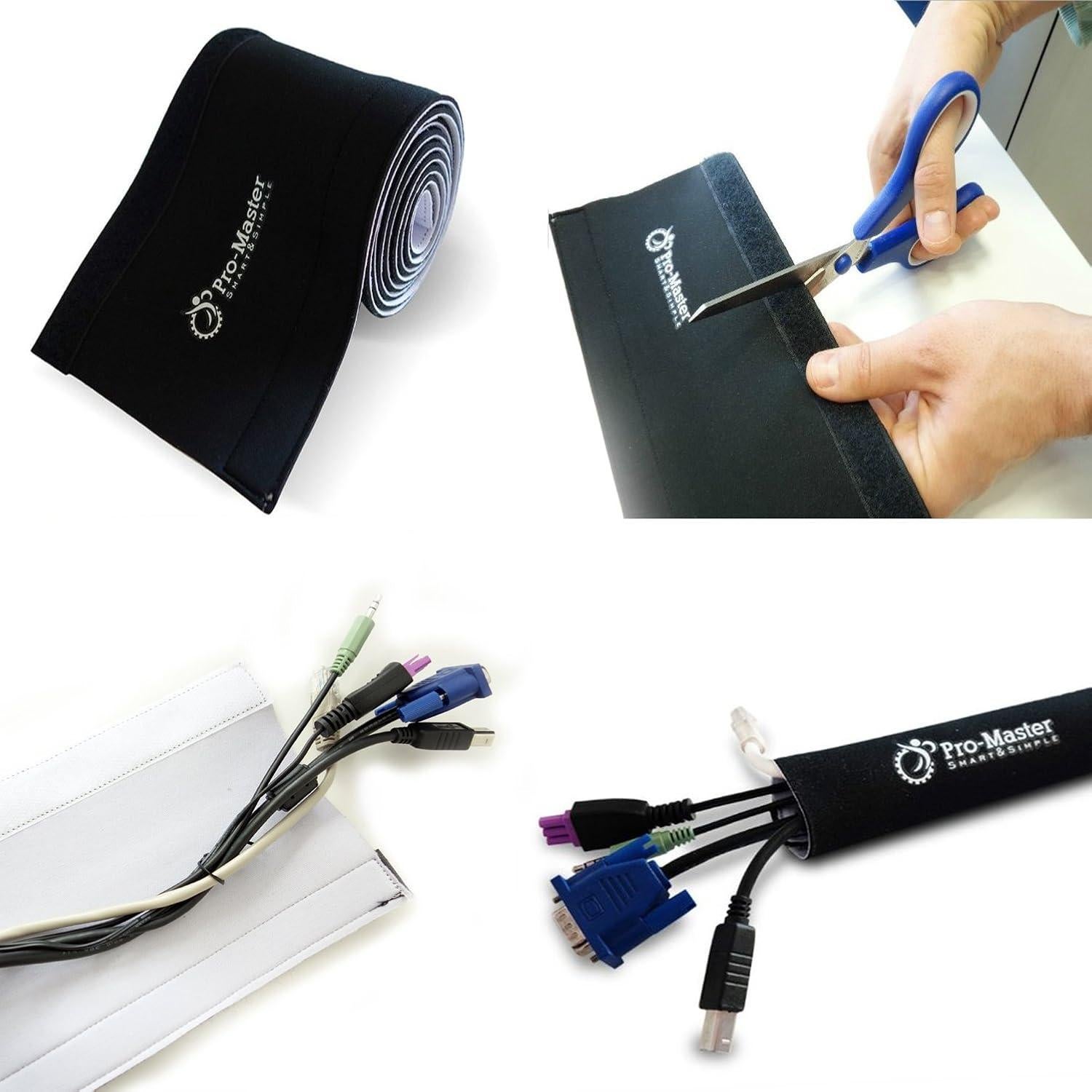 Manga de Gestión de Cables Pro-Master 120" Neopreno Reversible