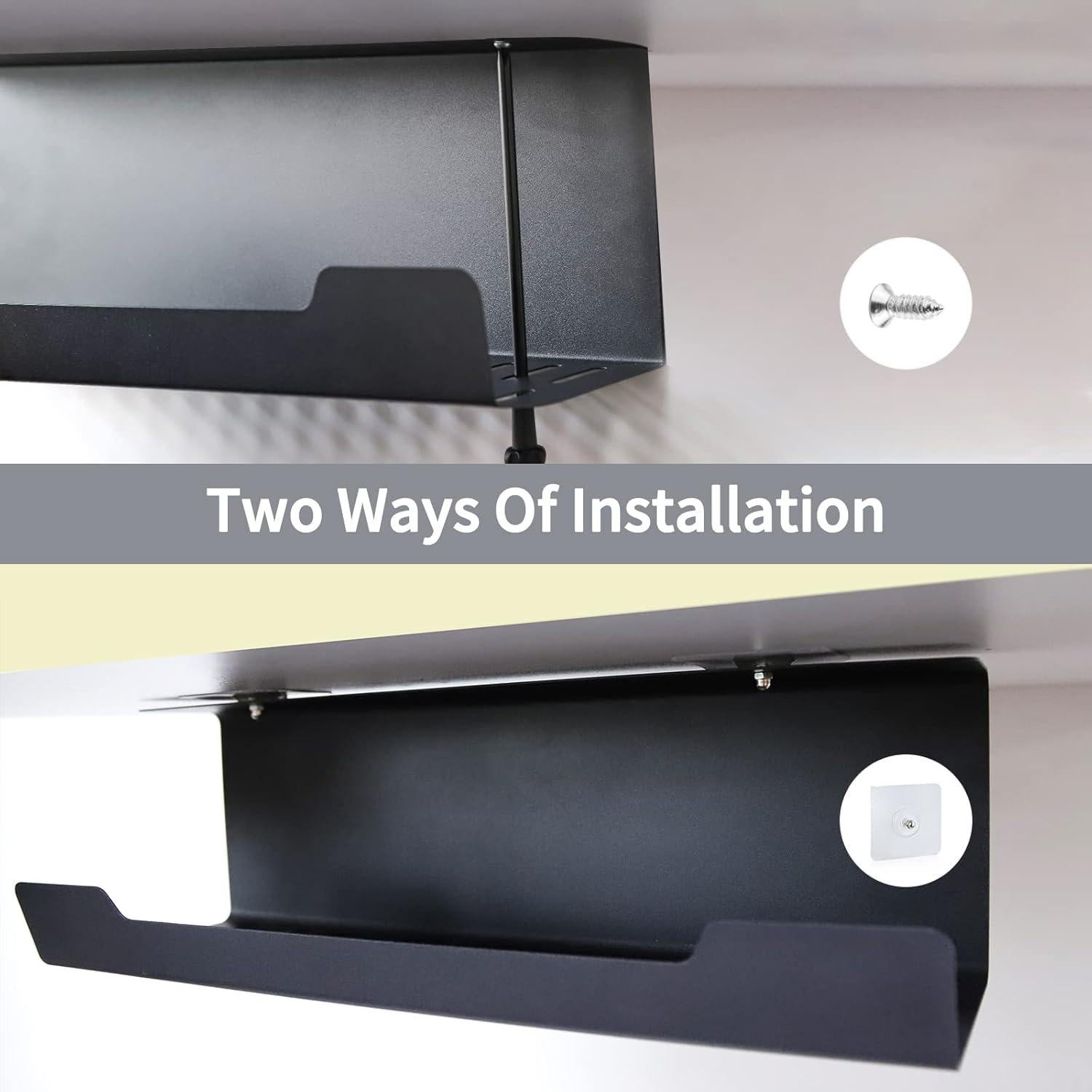 Bandeja de Gestión de Cables VIDOR 43 cm 2-Pack Acero