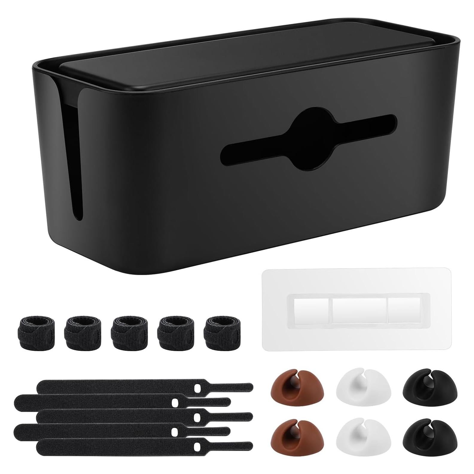 Caja Organizadora de Cables Gabfu Negra 31x13.5x13 cm