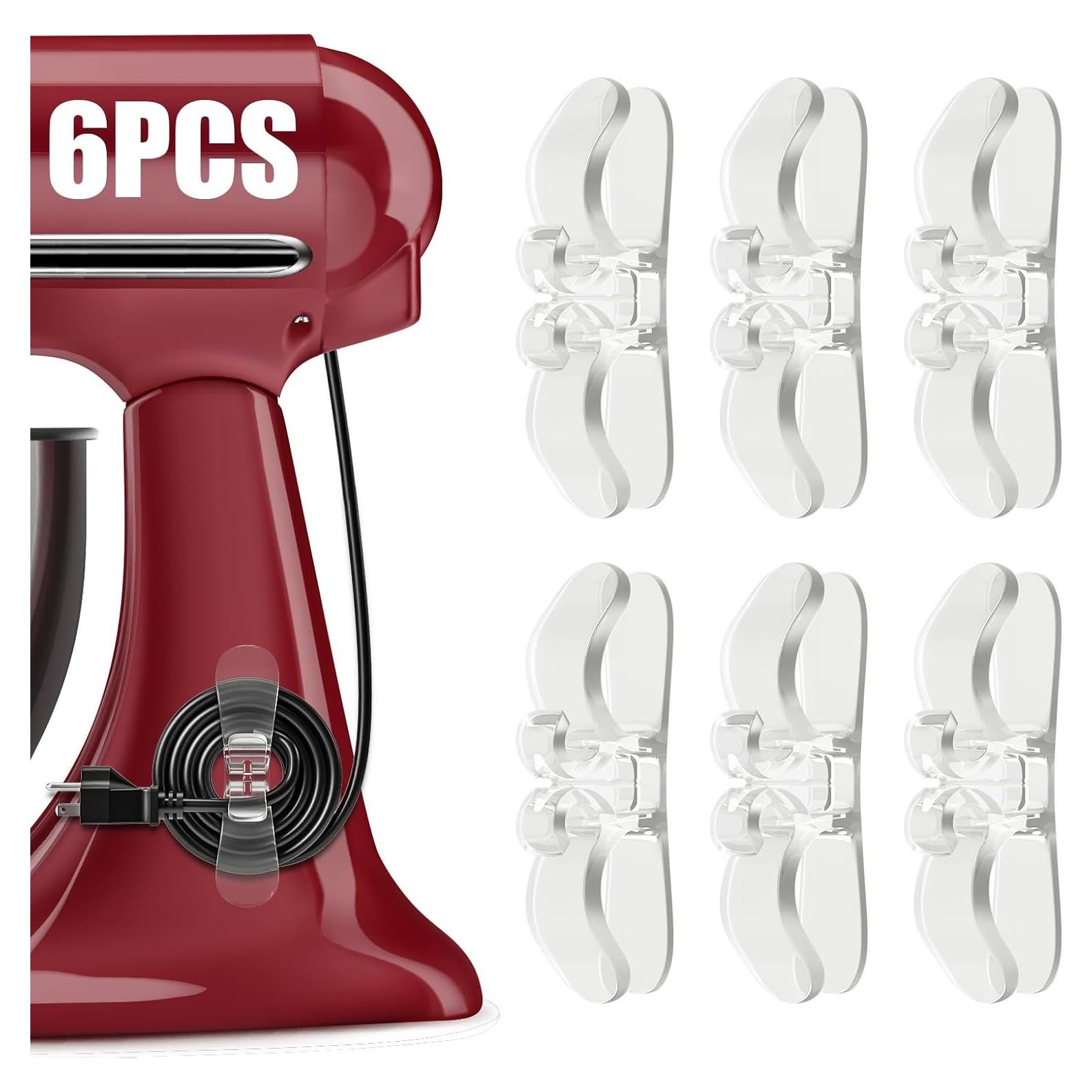 Organizador de Cables Searuodio Transparente - Paquete de 6 Soportes