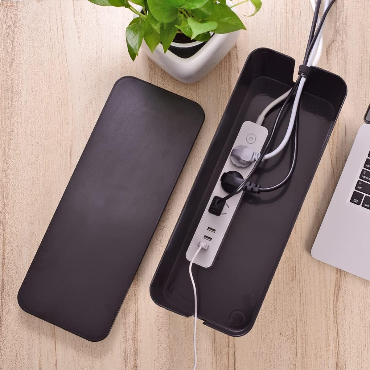 Caja de Gestión de Cables Chouky Negra 40.6x15.5x13.5 cm