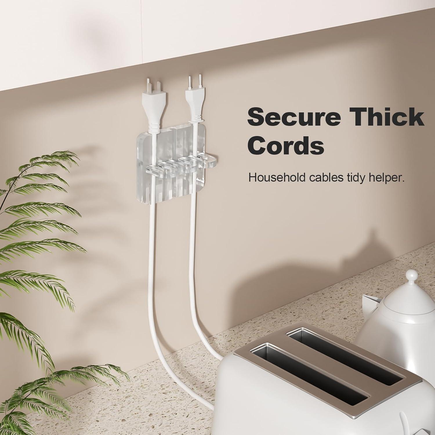 Organizador de Cables Acrílico MaybeRain 8x8 cm Transparente