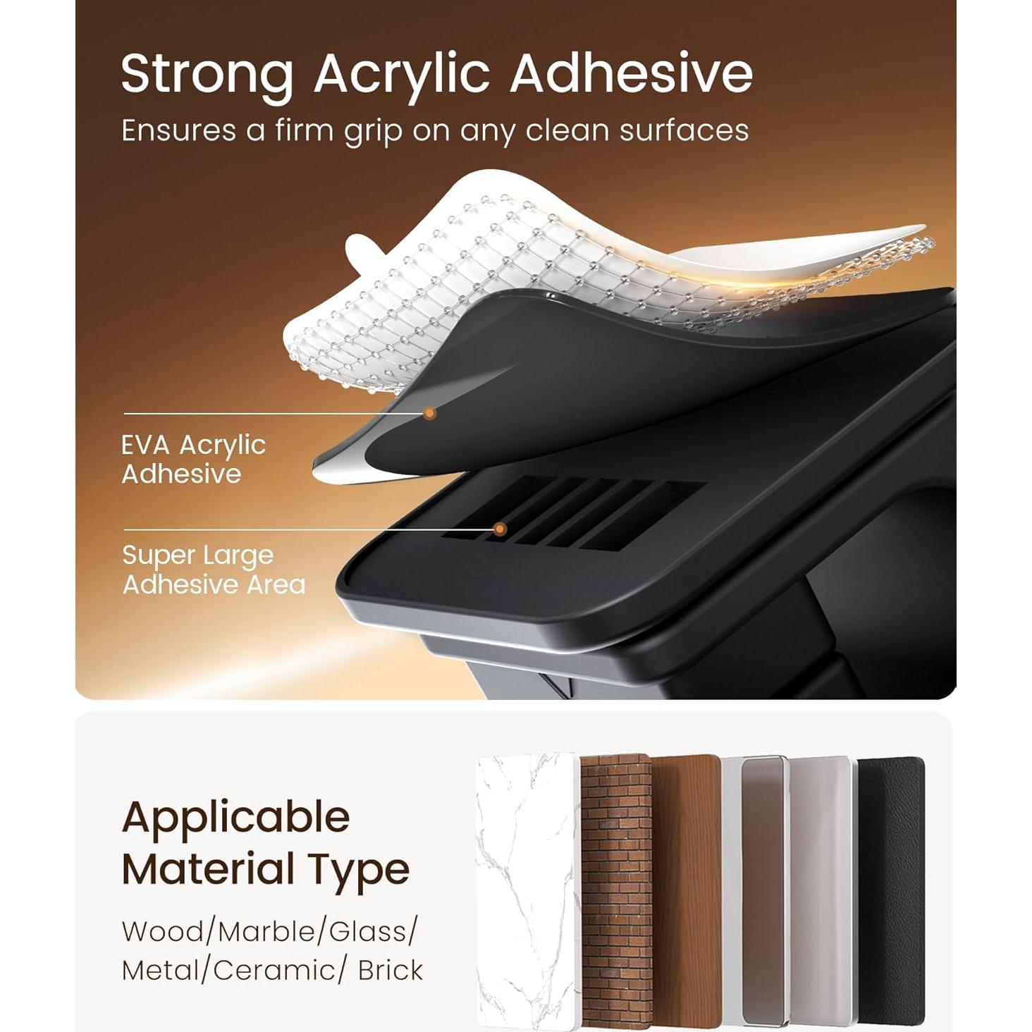 Clips Magnéticos para Cables GolbinBox - Paquete de 6, Negro