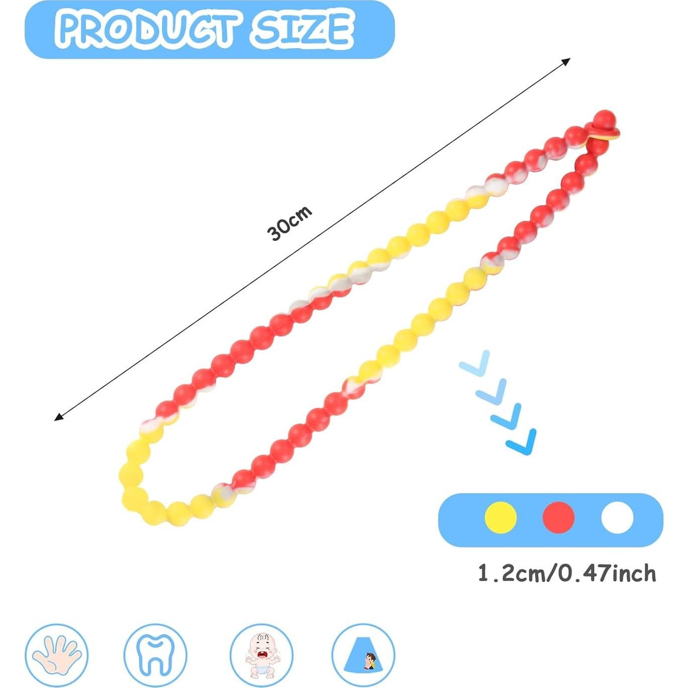 Collar de Dentición de Silicona para Bebé - Seguridad Integrada