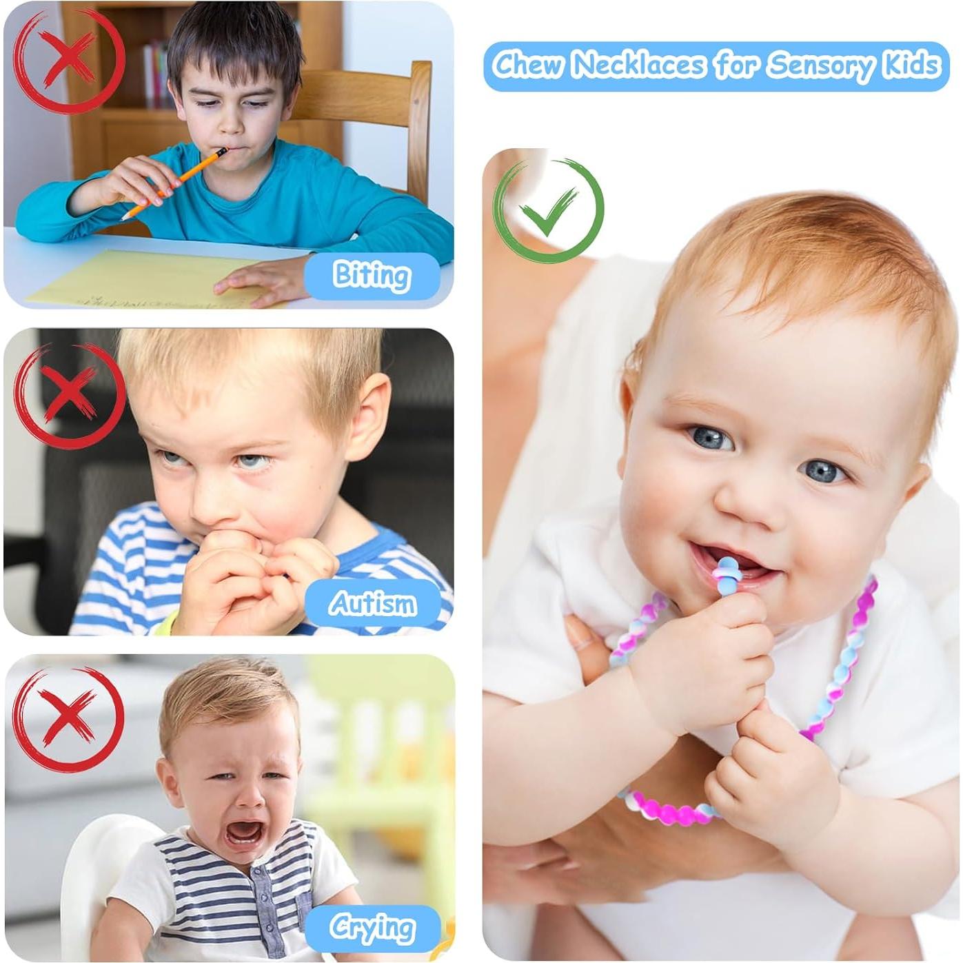 Collar de Dentición de Silicona para Bebé - Seguridad Integrada