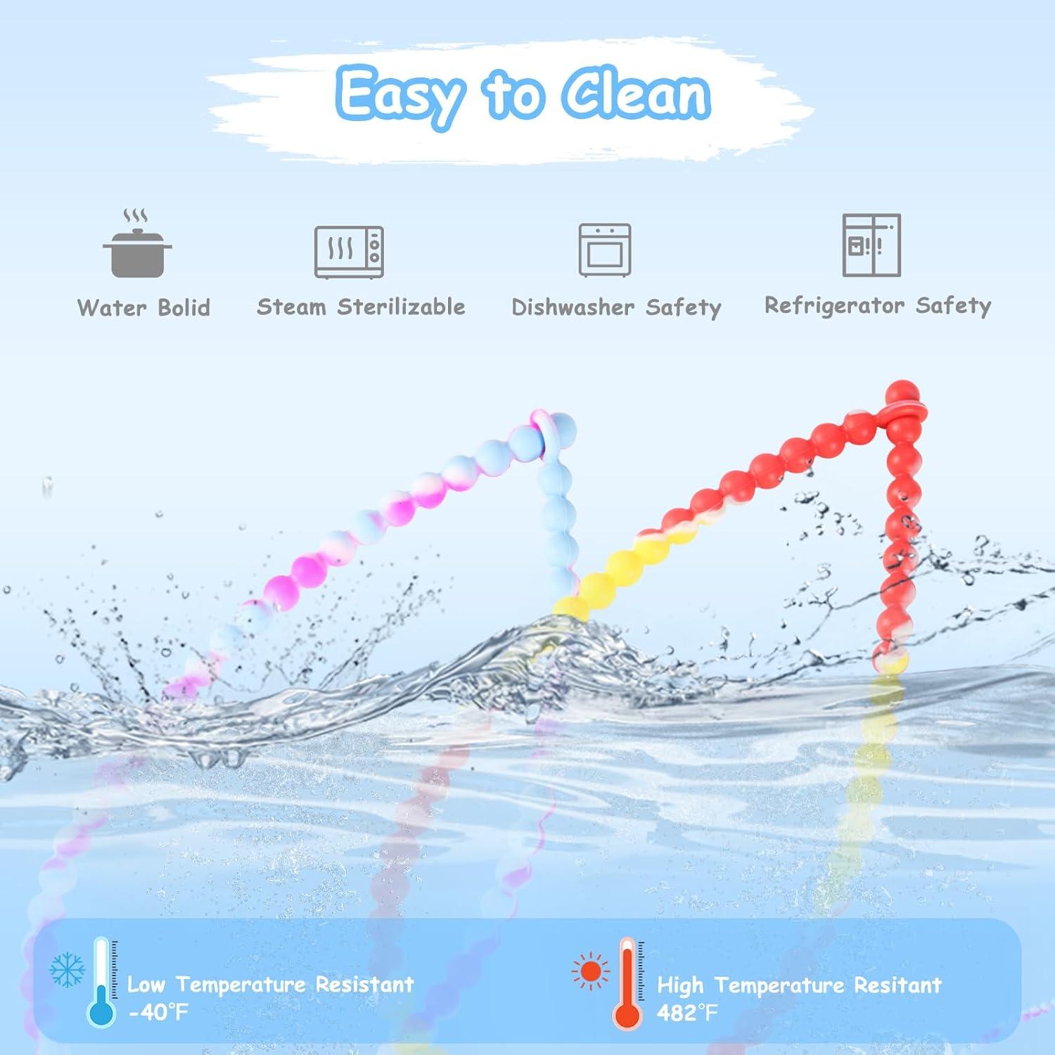 Collar de Dentición de Silicona para Bebé - Seguridad Integrada